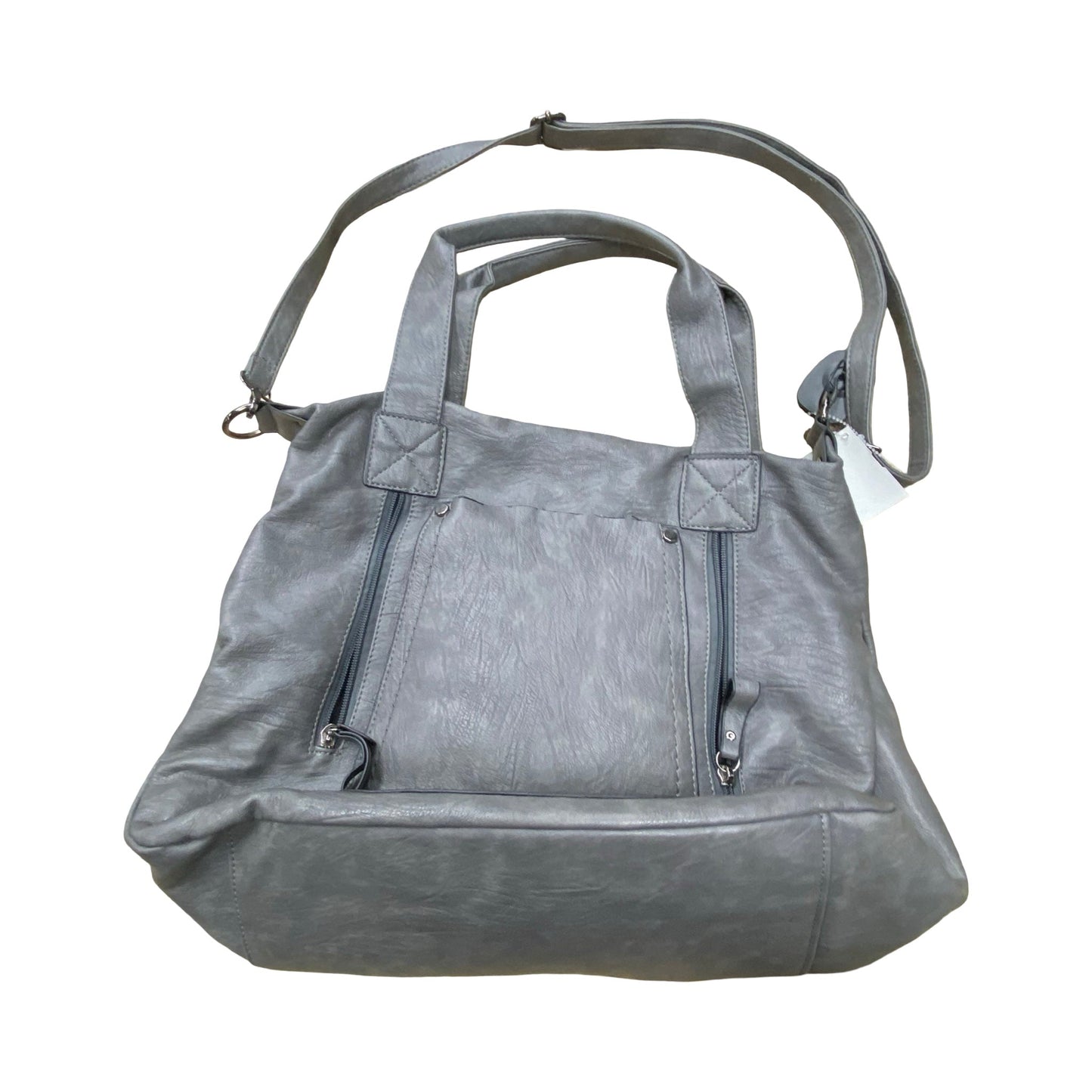 Handbag By Clothes Mentor In Grey, Size:Large
