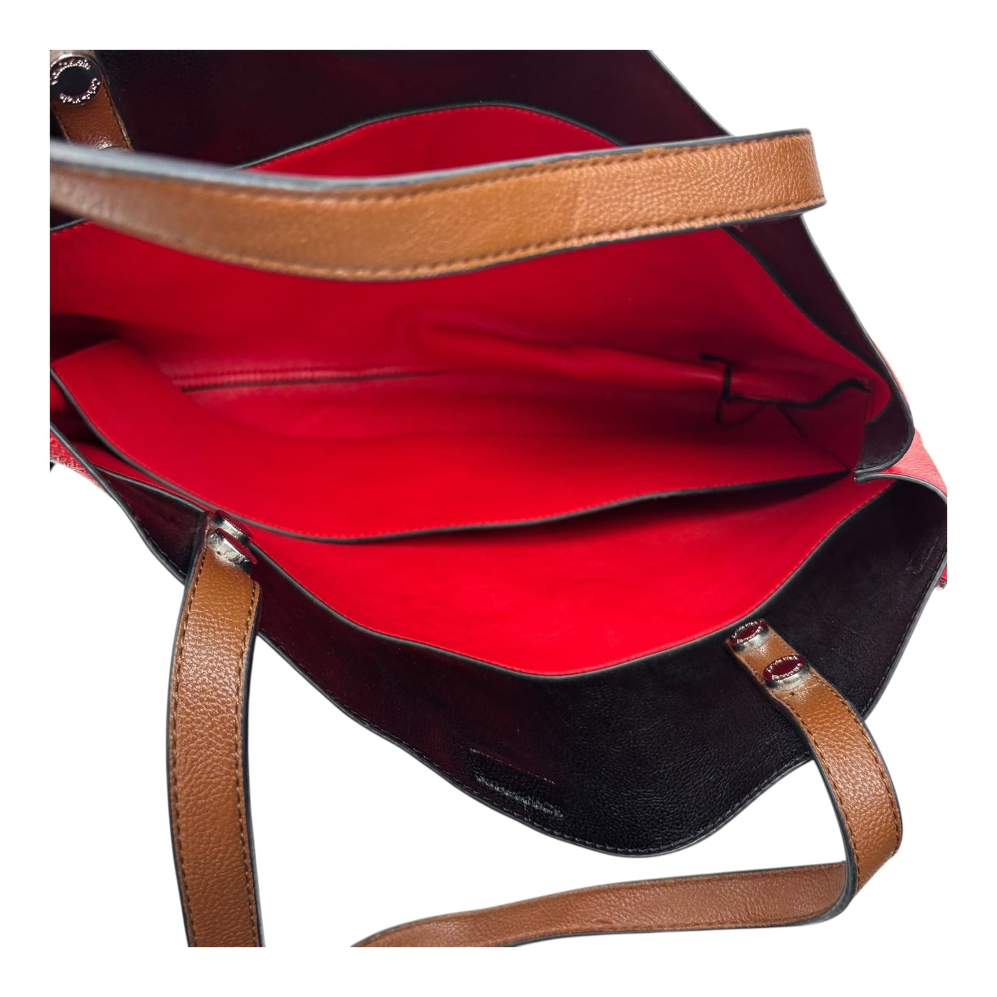 Tote By Calvin Klein In Black & Red, Size:Large