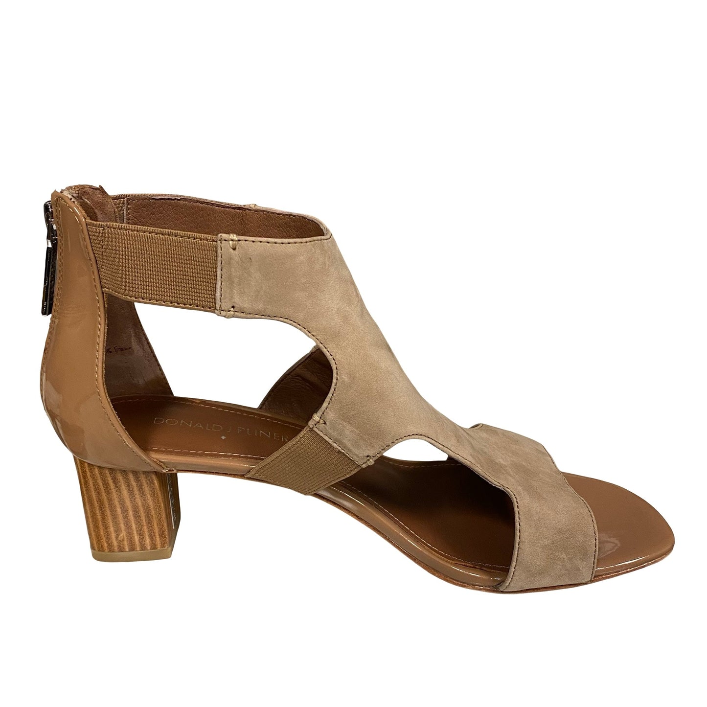 Sandals Heels Block By Donald Pliner In Brown, Size:8