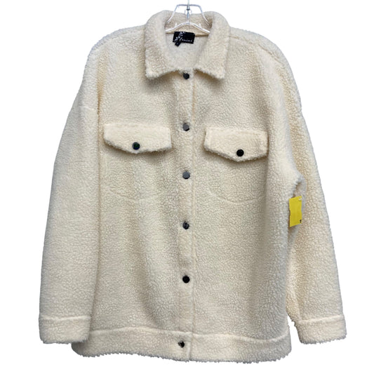 Jacket Faux Fur & Sherpa By Fenini In Cream, Size:L