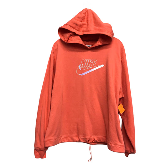 Sweatshirt Hoodie By Nike Apparel In Orange, Size:Xl