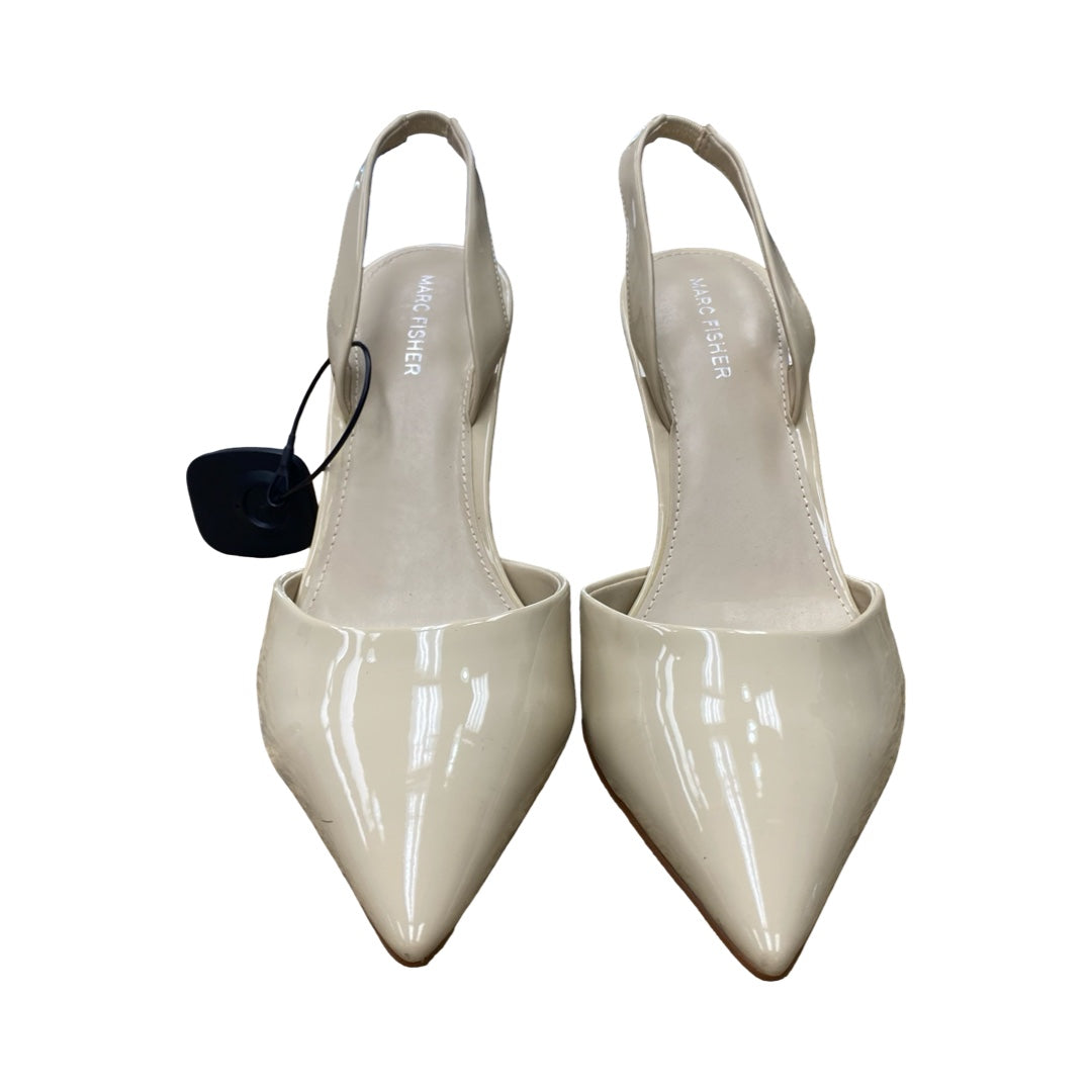 Shoes Heels Stiletto By Marc Fisher In Cream, Size:10