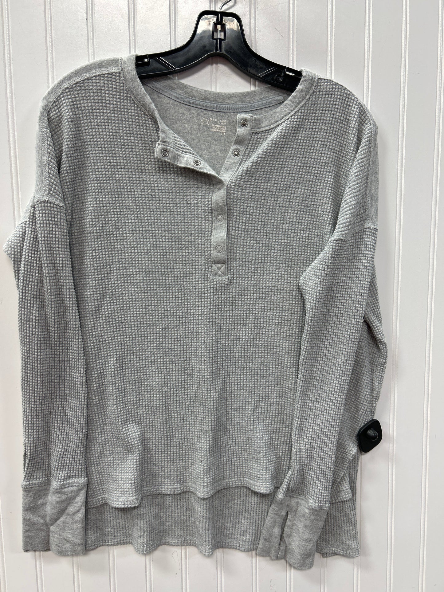 Top Ls By Offline In Grey, Size:S