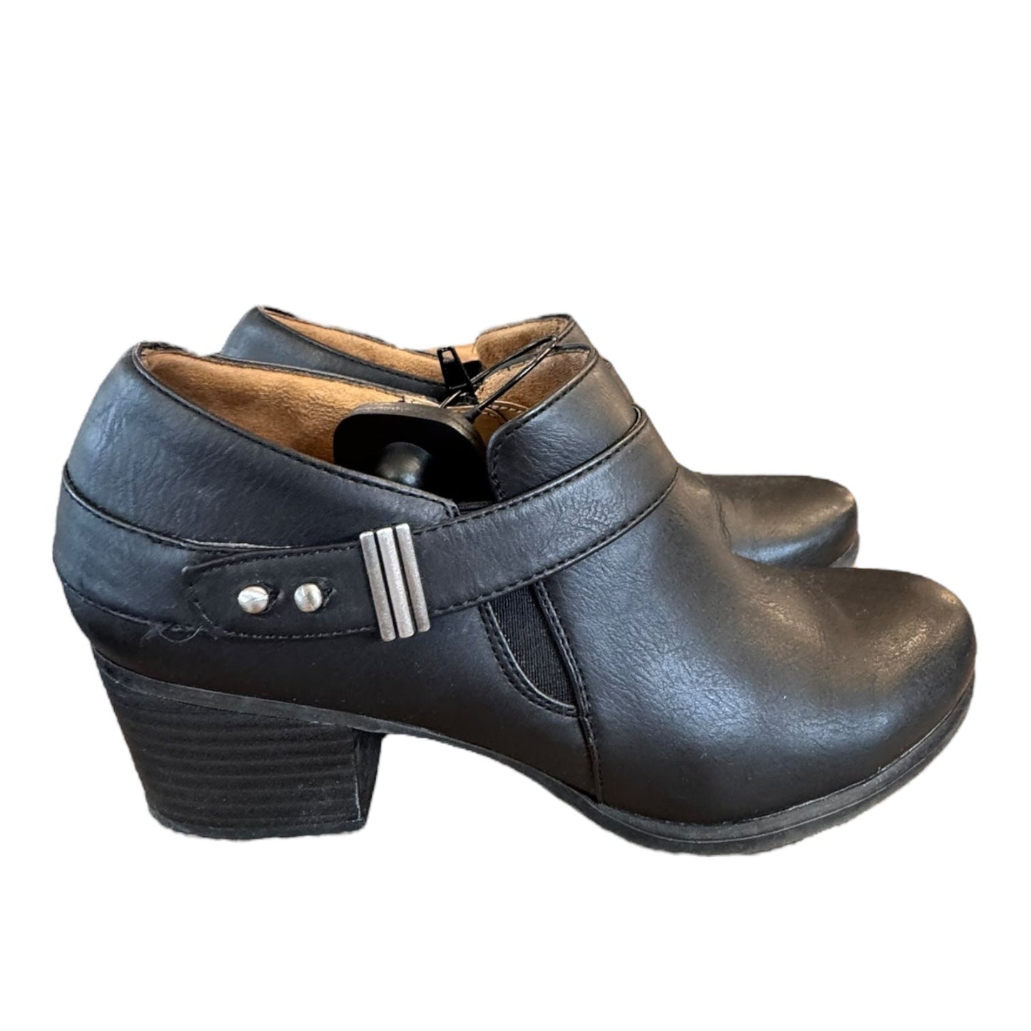 Shoes Heels Block By Natural Soul In Black, Size:6.5