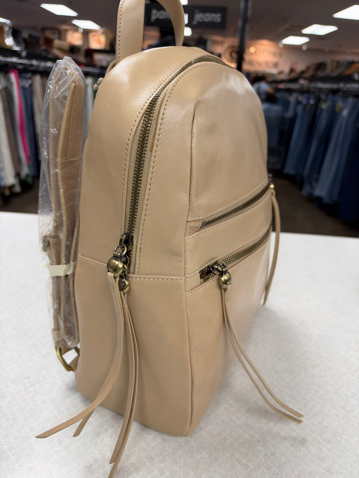 Backpack Leather By Hobo Intl In Cream, Size:Large