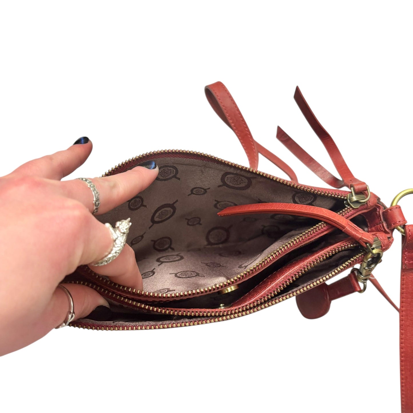 Crossbody Leather By Born, Size: Small