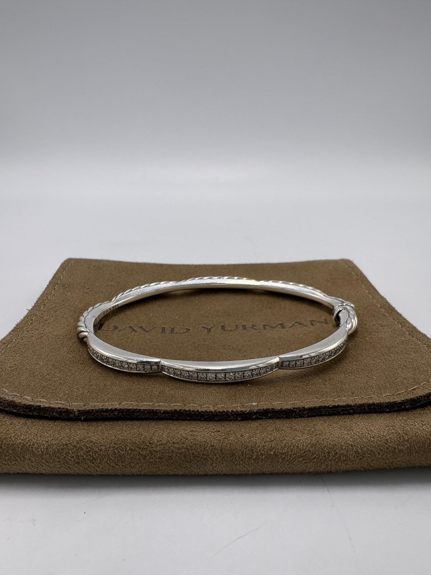 David Yurman Tides 3 Station Diamond Luxury Bracelet