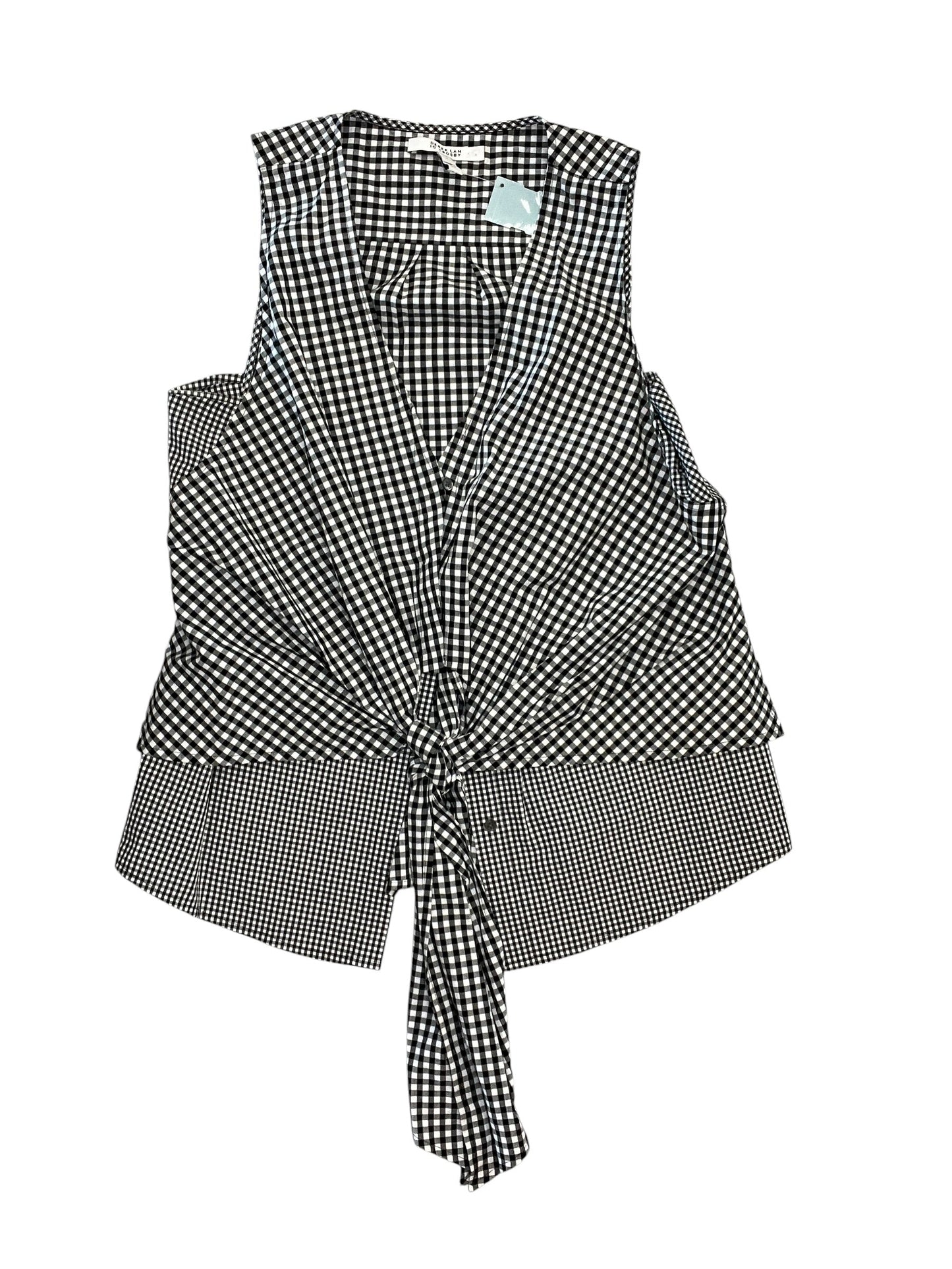 Top Sleeveless Designer By Derek Lam In Checkered Pattern, Size:8