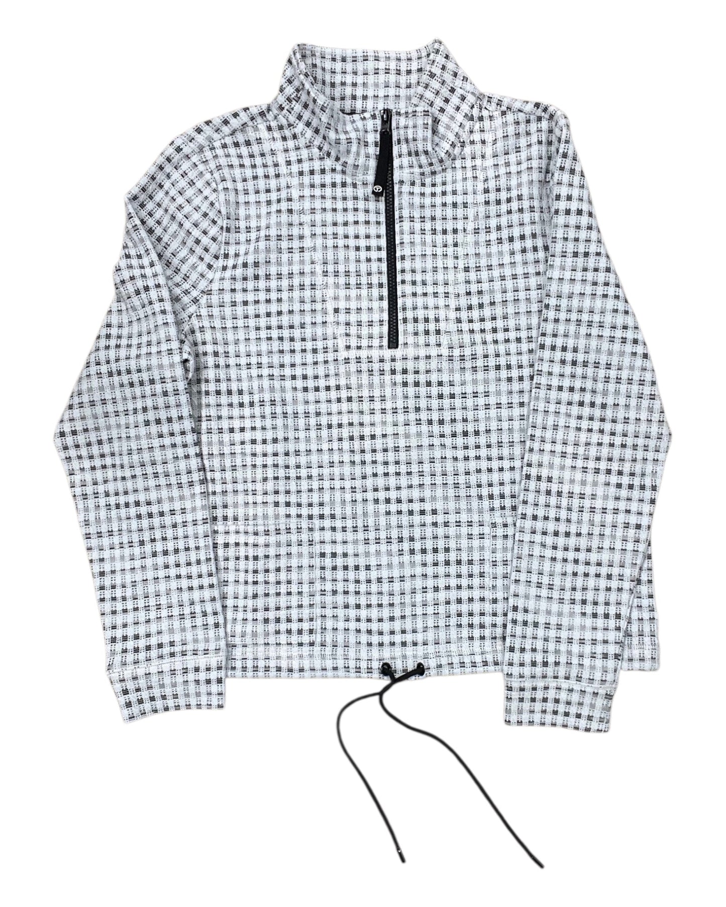 Top Ls By Talbots In Grey & White, Size:M
