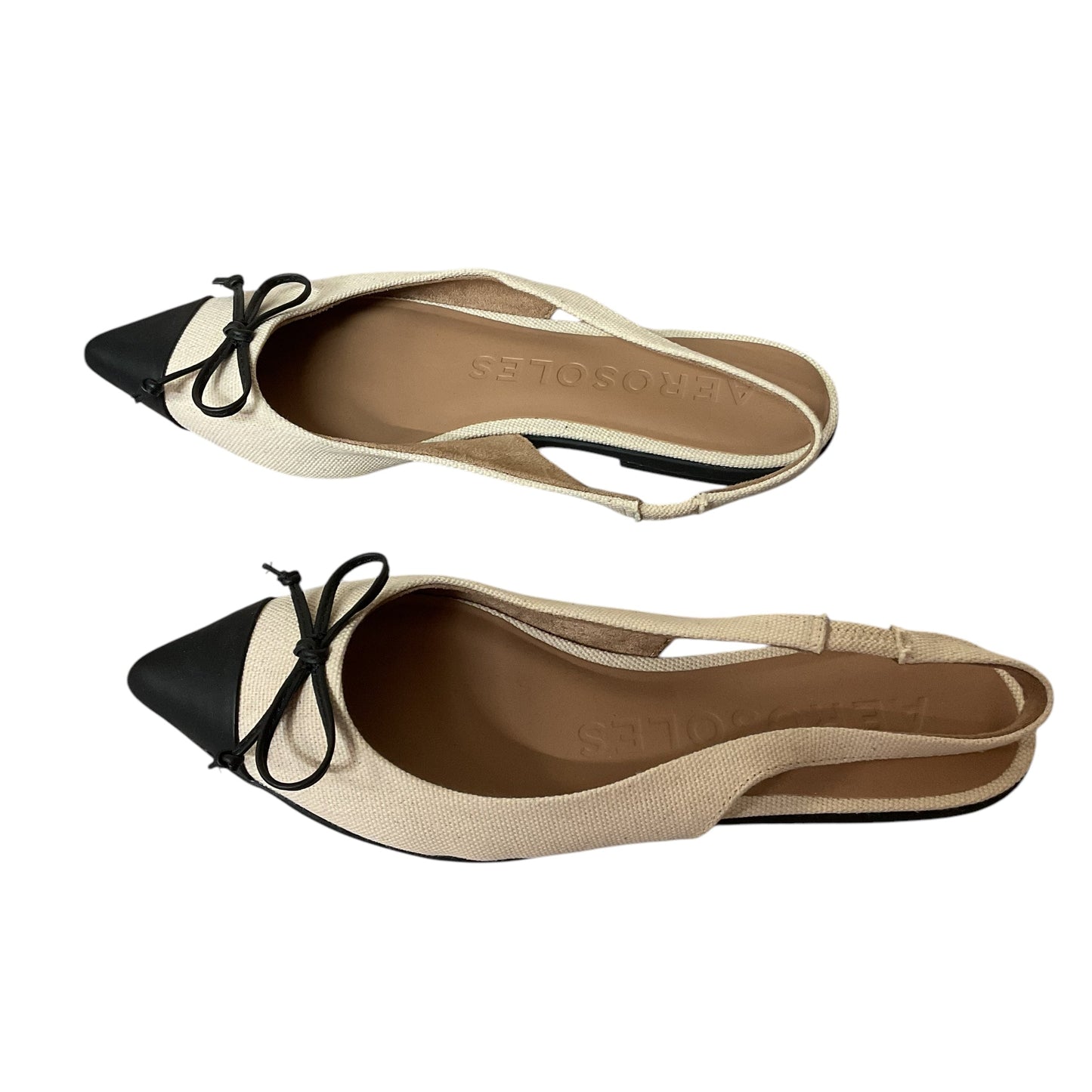 Shoes Flats By Aerosoles In Black & Cream, Size:8