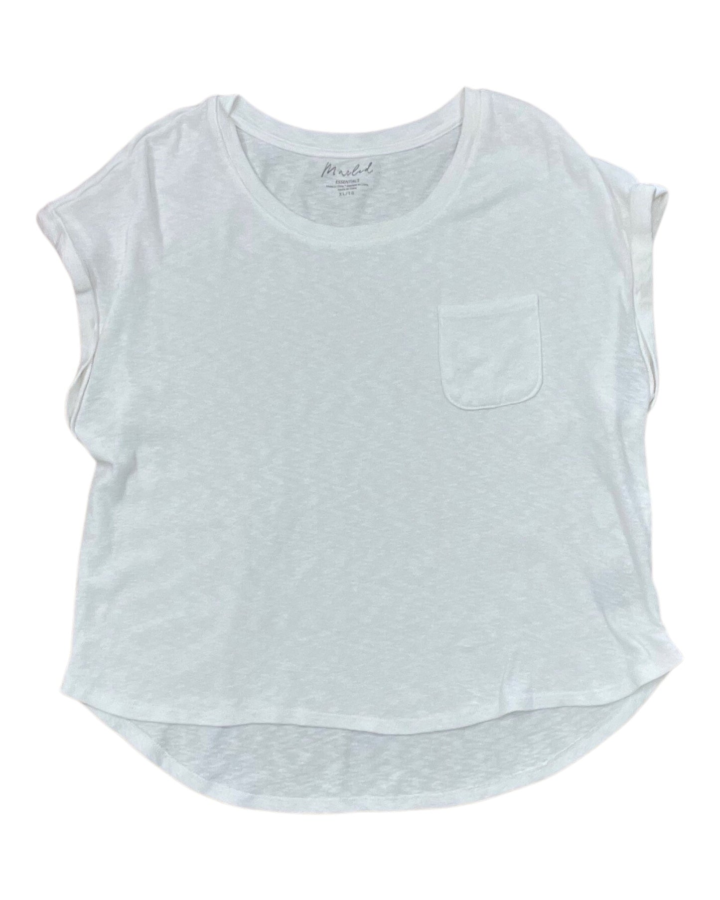 Top Ss By Marled In White, Size:Xl