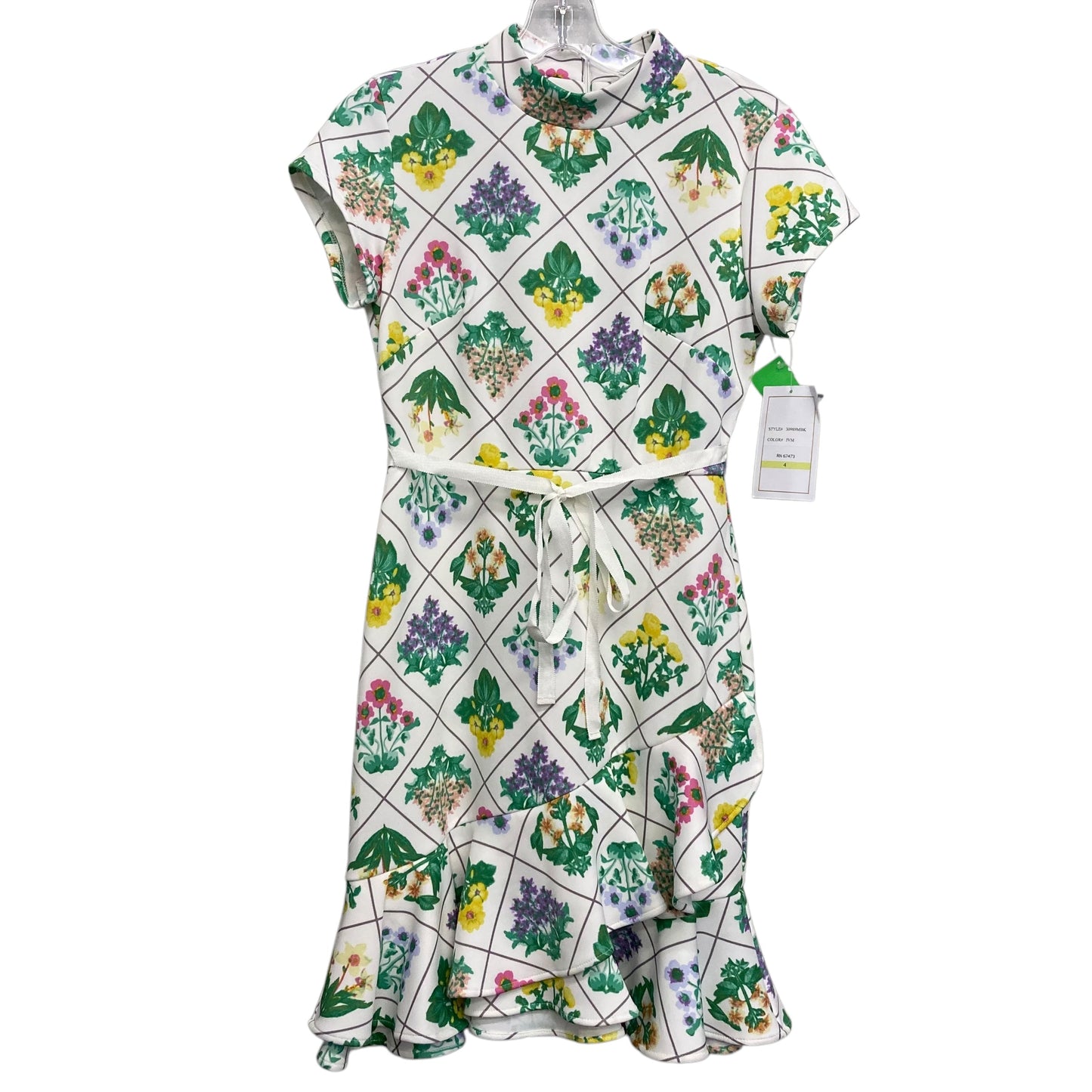 Dress Casual Short By Bleecker 126 In Floral Print, Size:S