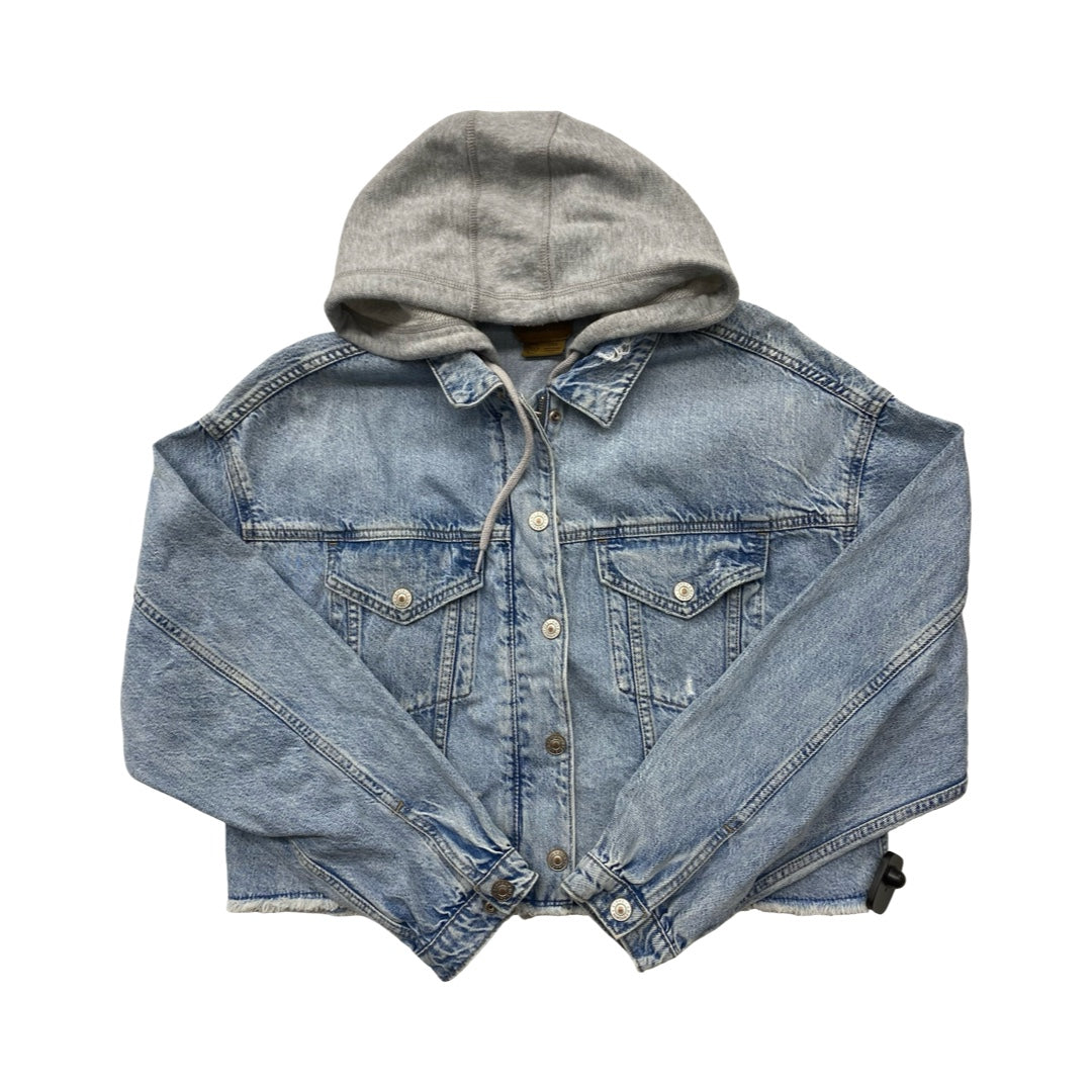 Jacket Denim By American Eagle In Blue Denim, Size:L