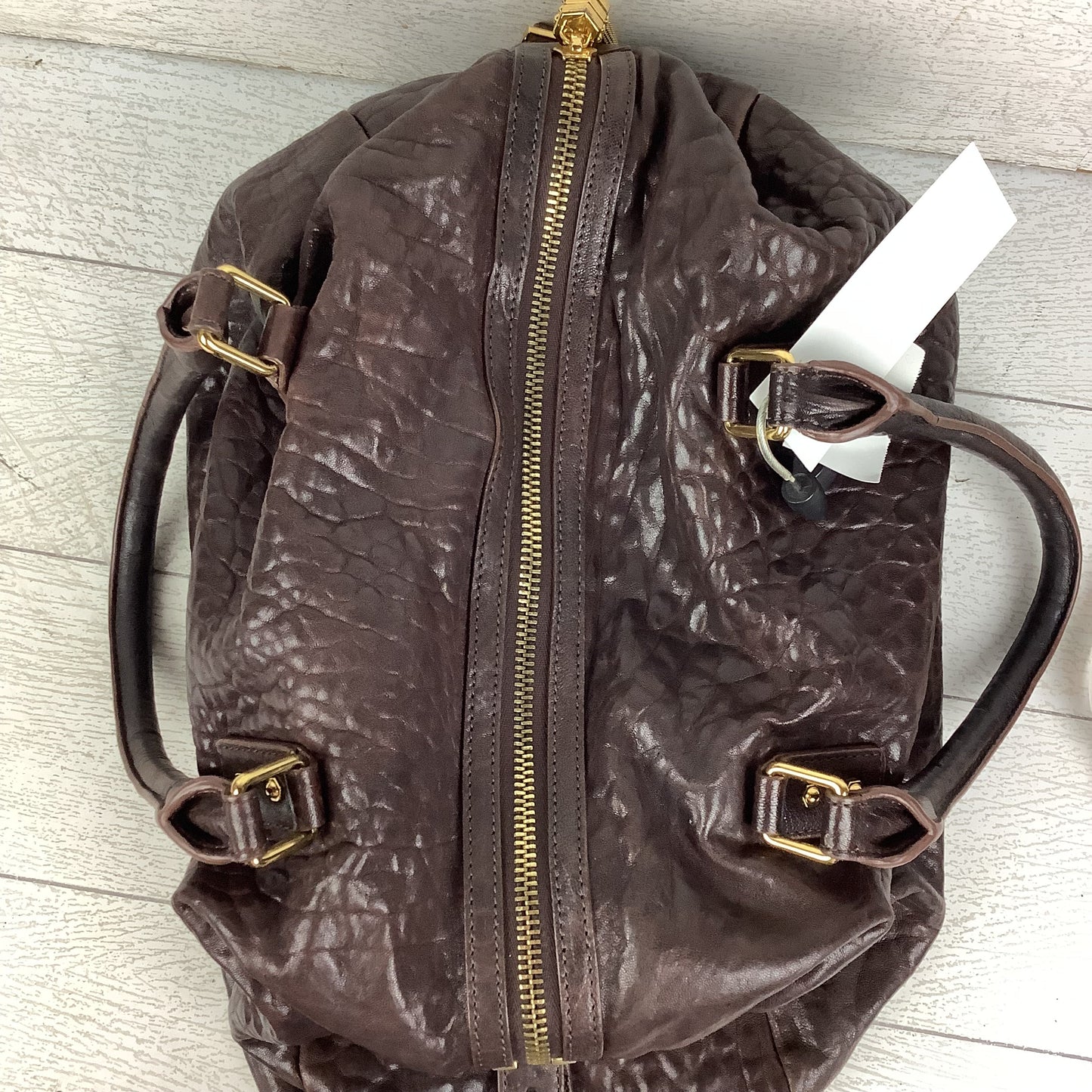 Handbag Leather By Cmb, Size: Medium