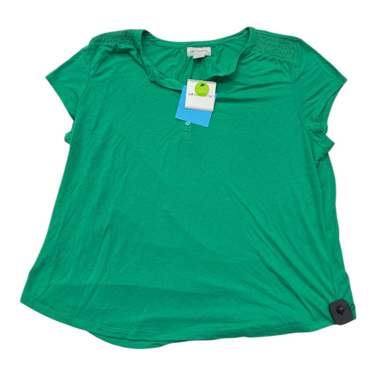 Top Ss By Liz Claiborne In Green, Size:Xxl