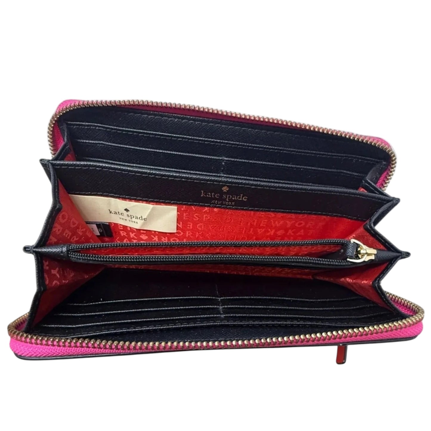Laurel Way Bonita Stripe Neda Zip Around Continental Wallet Designer By Kate Spade, Size: Large