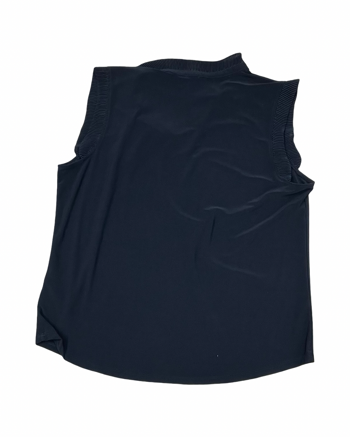 Top Sleeveless By Anne Klein In Black, Size:L