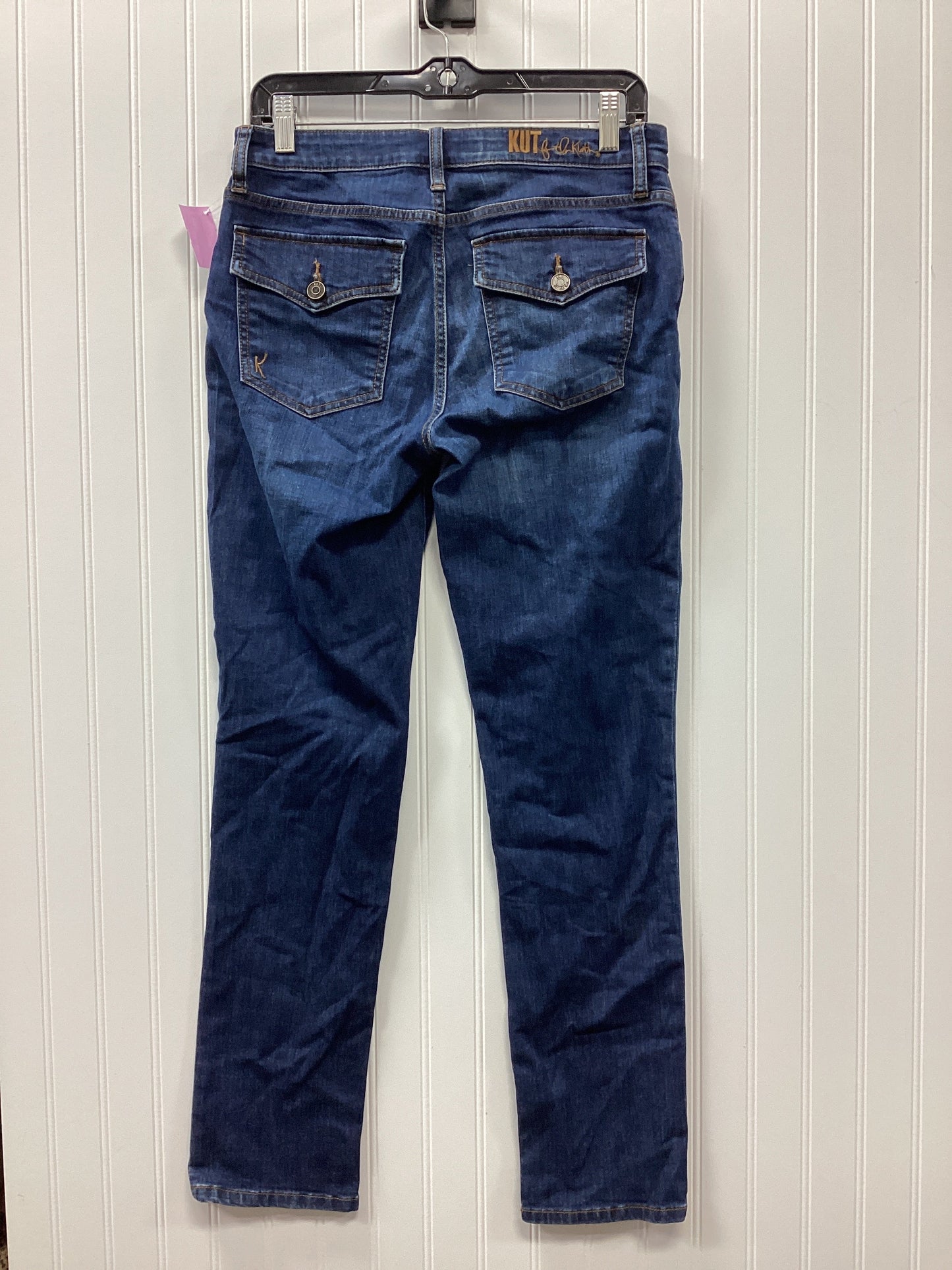 Jeans Boyfriend By Kut In Blue Denim, Size:4