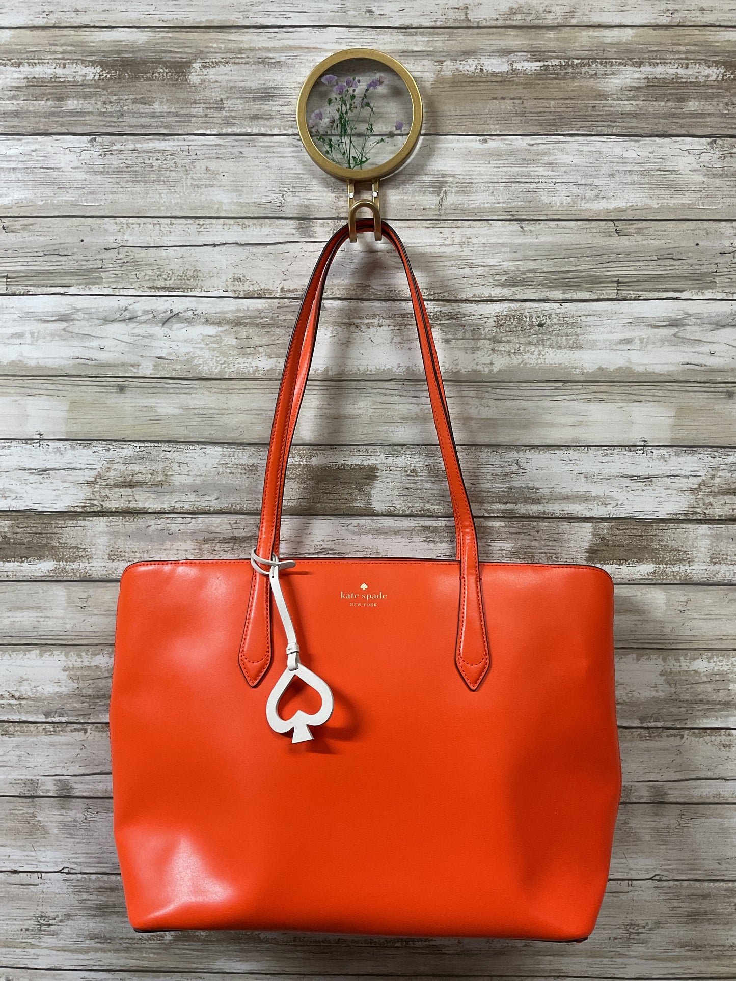 Handbag Designer By Kate Spade In Orange, Size:Large