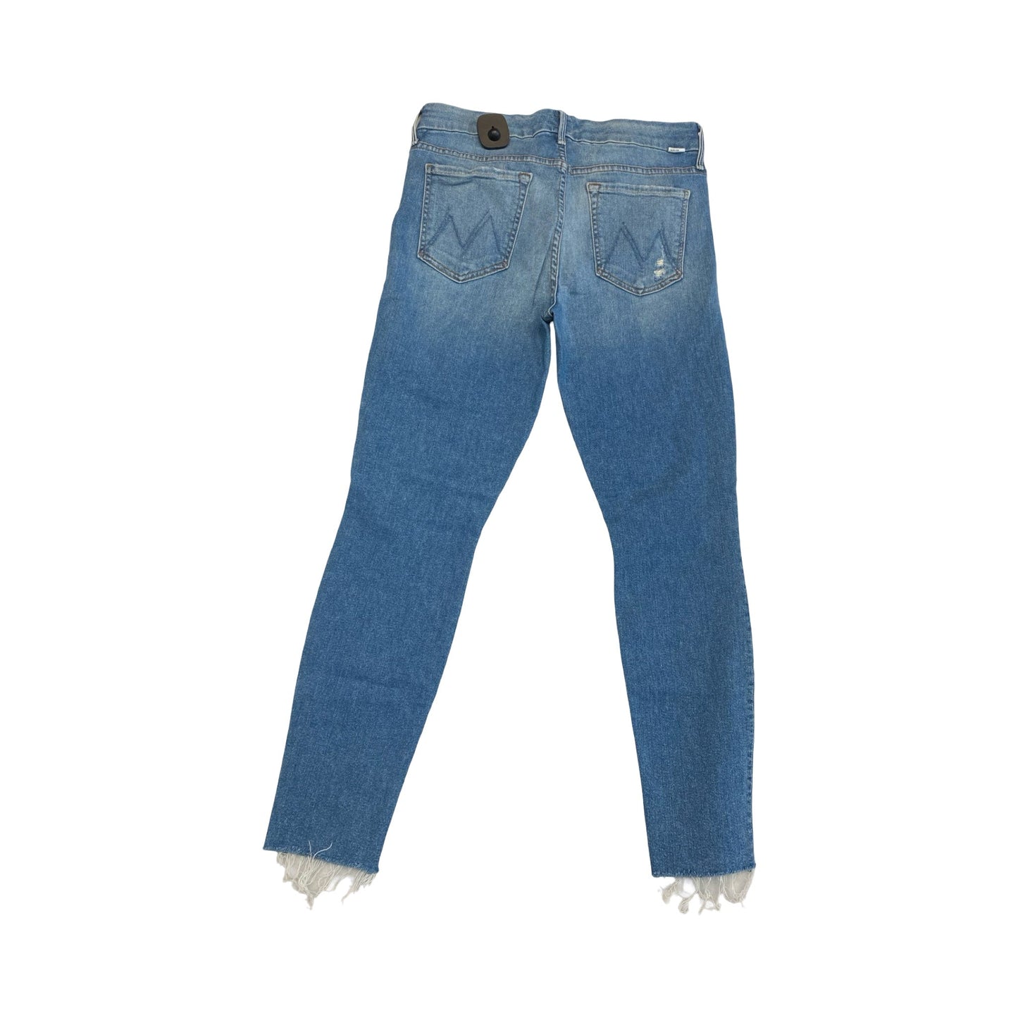 Jeans Skinny By Mother In Blue Denim, Size:12