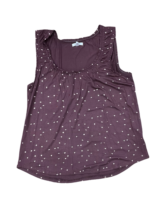 Top Sleeveless By Maurices In Purple, Size:L