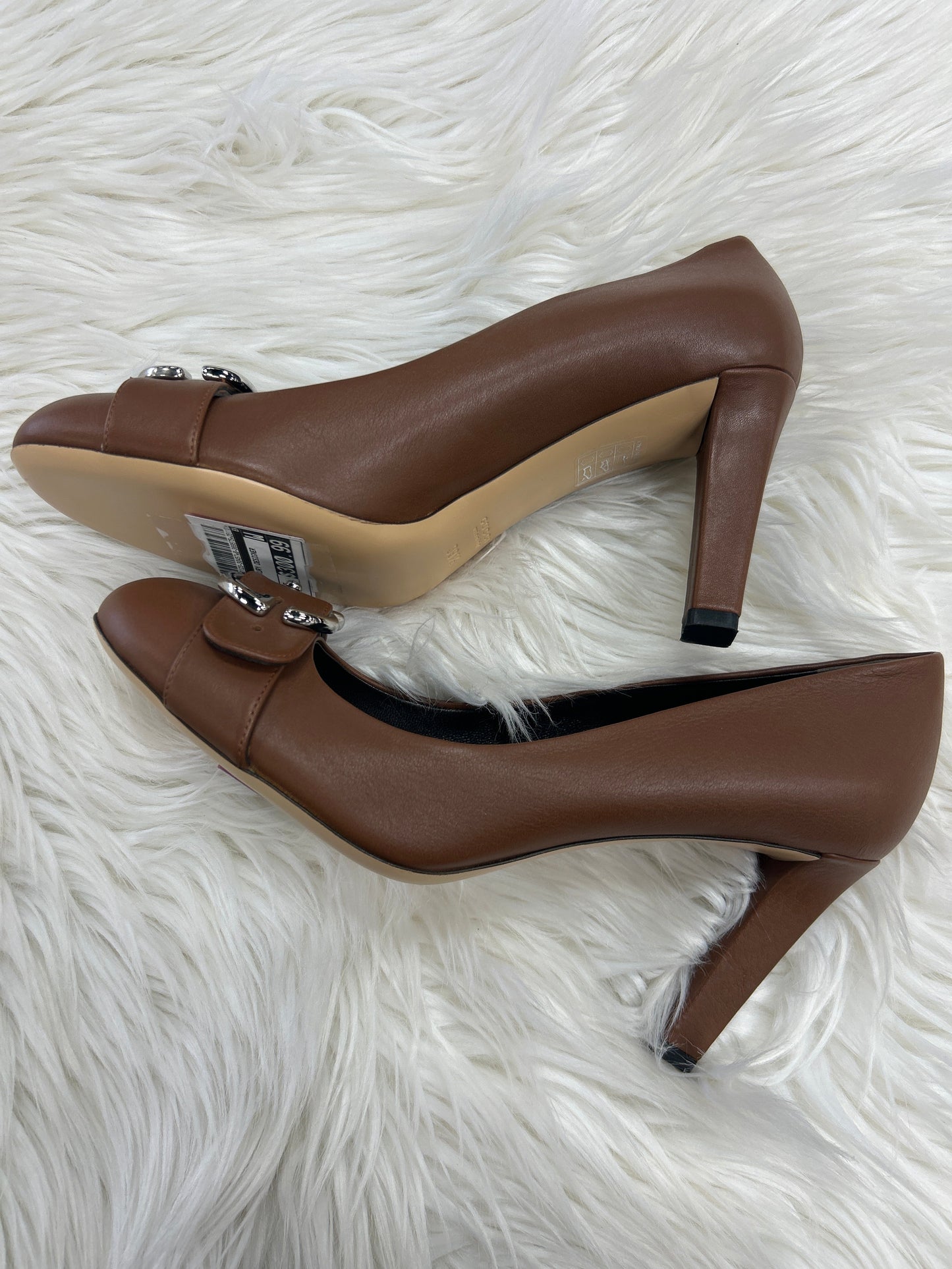 Shoes Luxury Designer By Gucci In Brown, Size:9.5