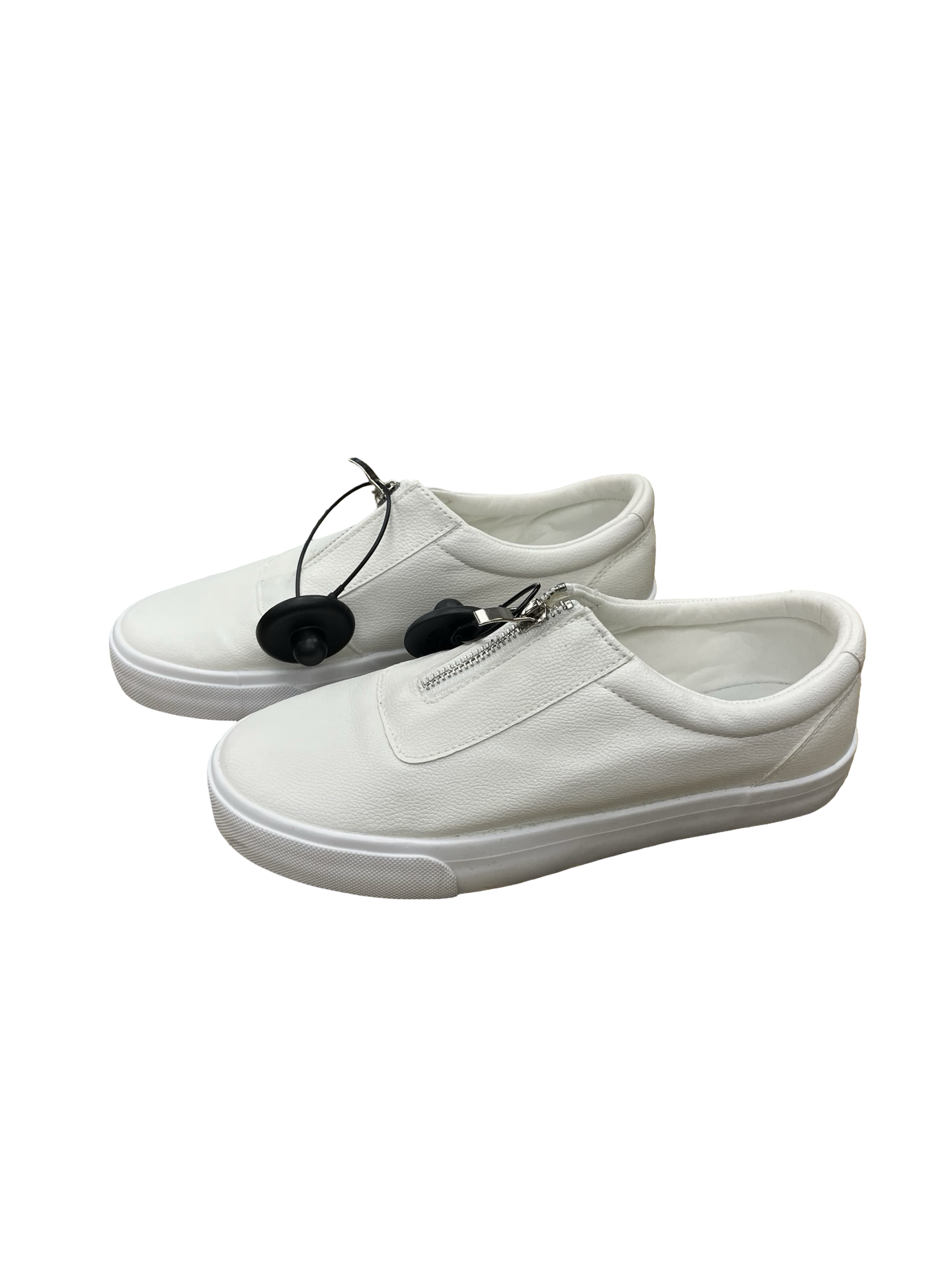 Shoes Sneakers By Clothes Mentor In White, Size:8