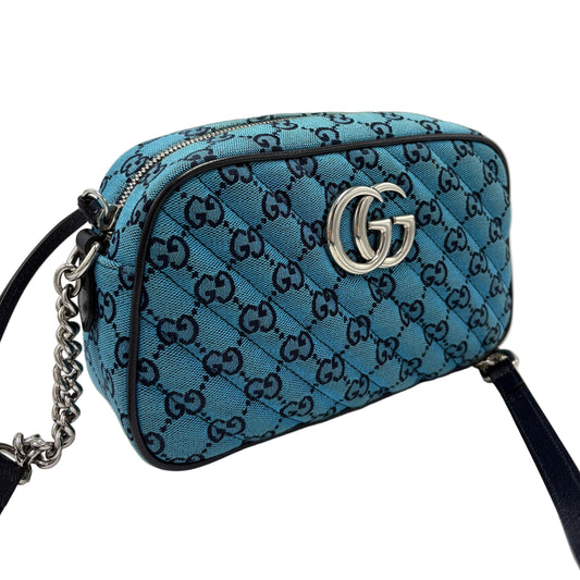 Gucci Monogram Marmont Luxury Handbag in Limited Edition Blue