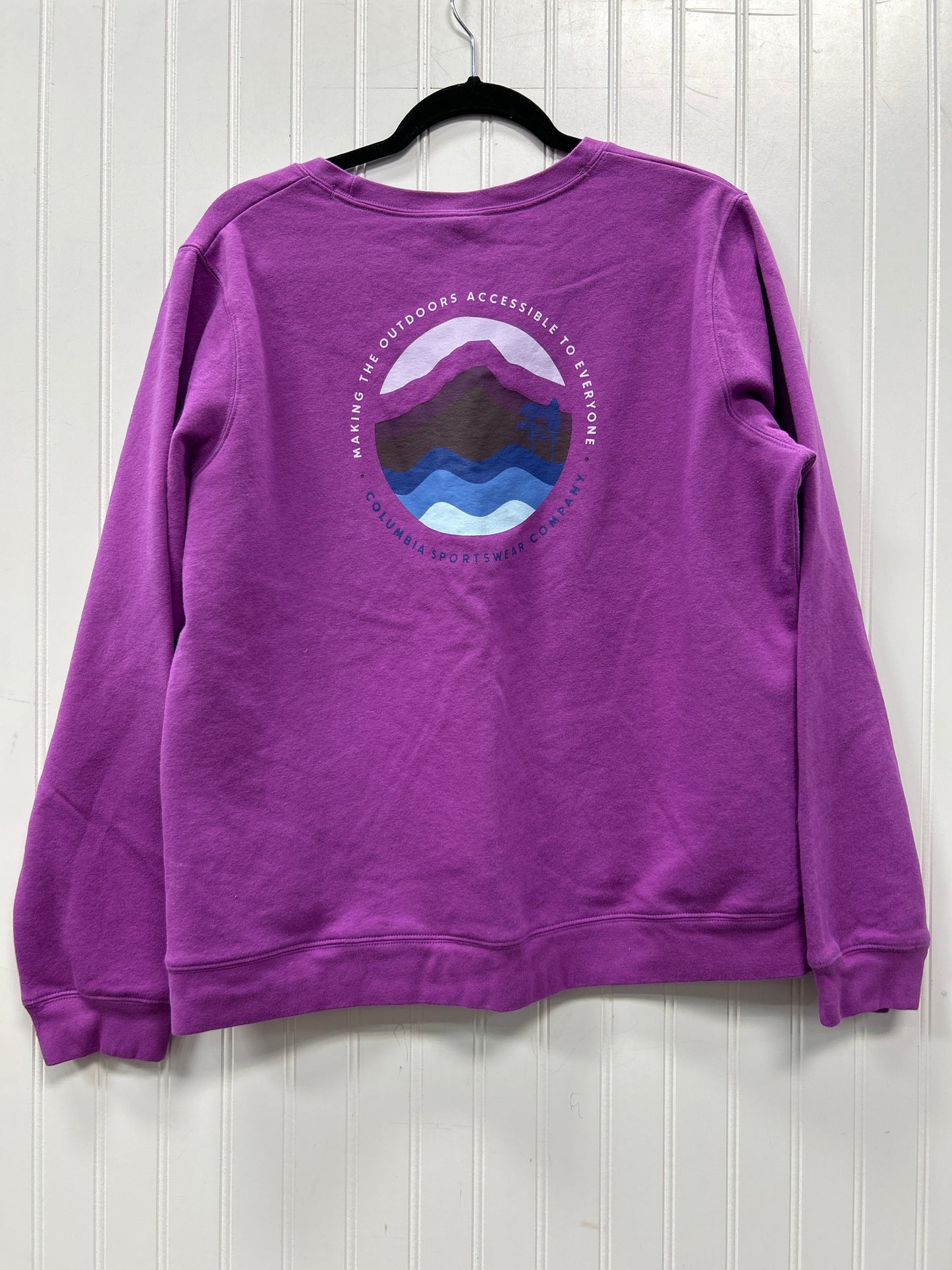 Athletic Sweatshirt Crewneck By Columbia In Purple, Size:Xl