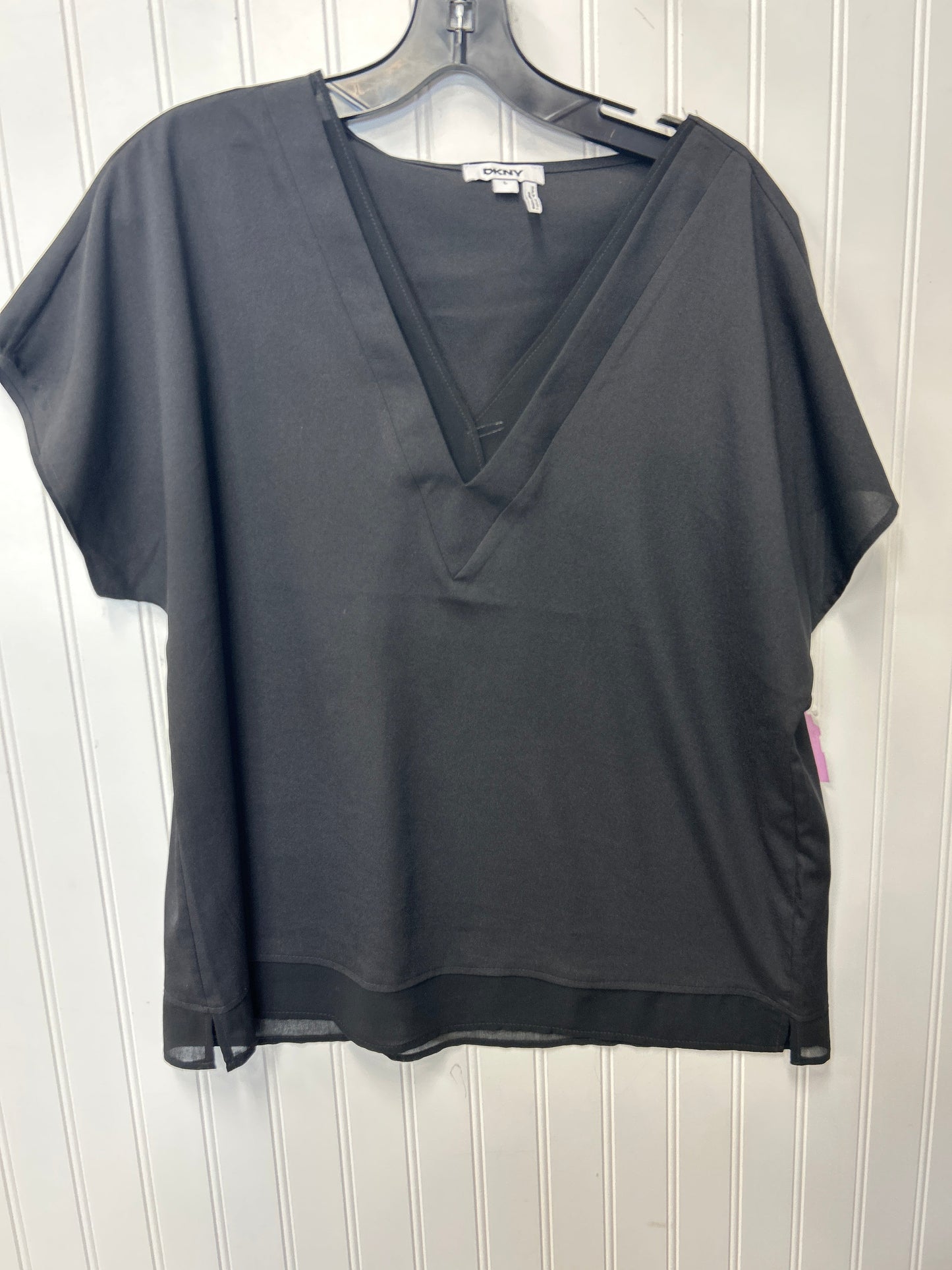 Top Ss By Dkny In Black, Size:L