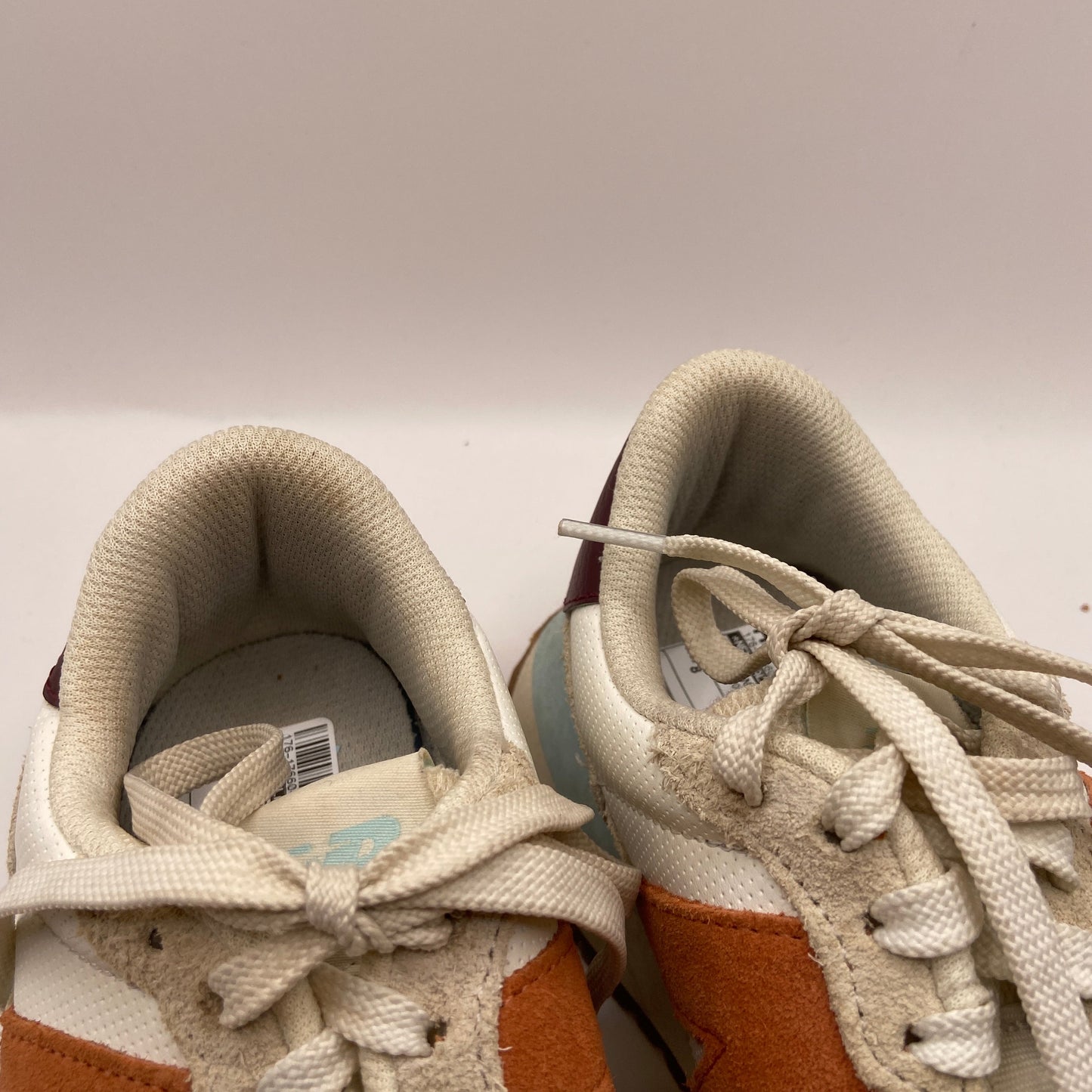 Shoes Sneakers By New Balance In Cream & Orange, Size: 8