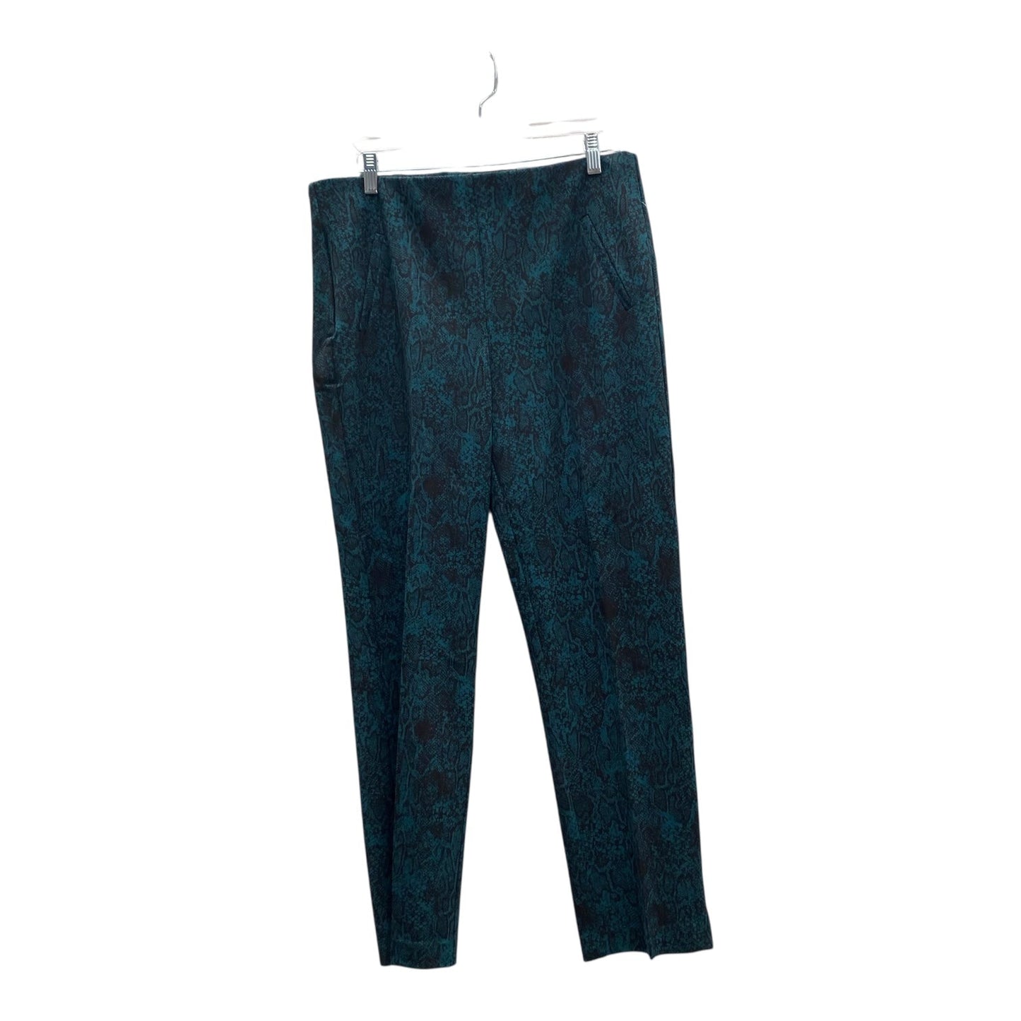 Pants Dress By Chicos In Black & Green, Size:12