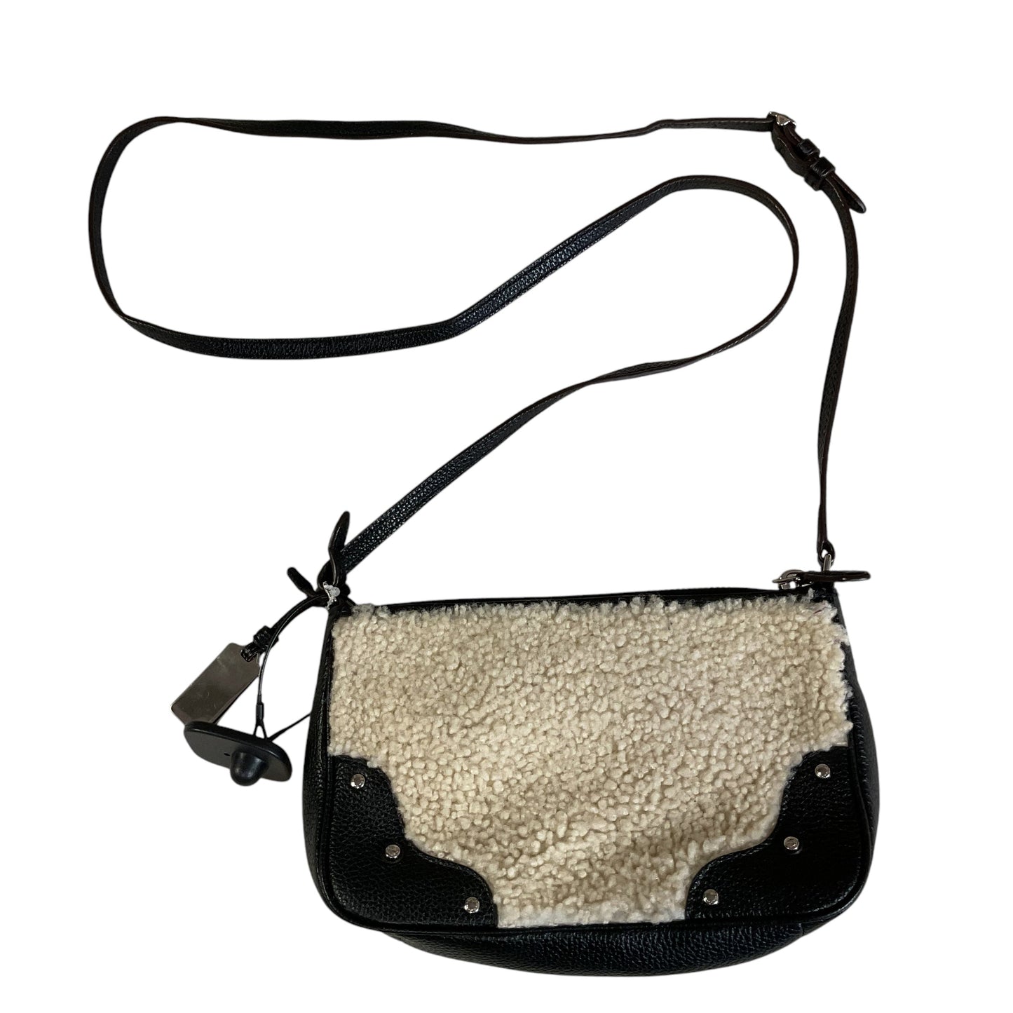 Crossbody Designer By Coach In Black & Cream, Size:Small