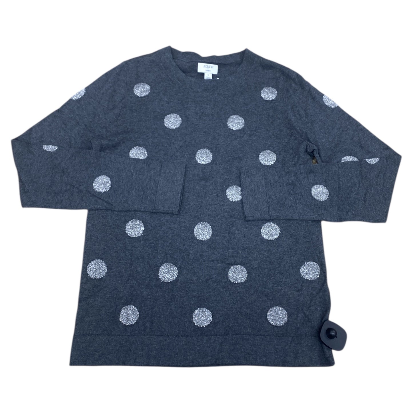 Sweater By J. Crew In Grey & Silver, Size:S