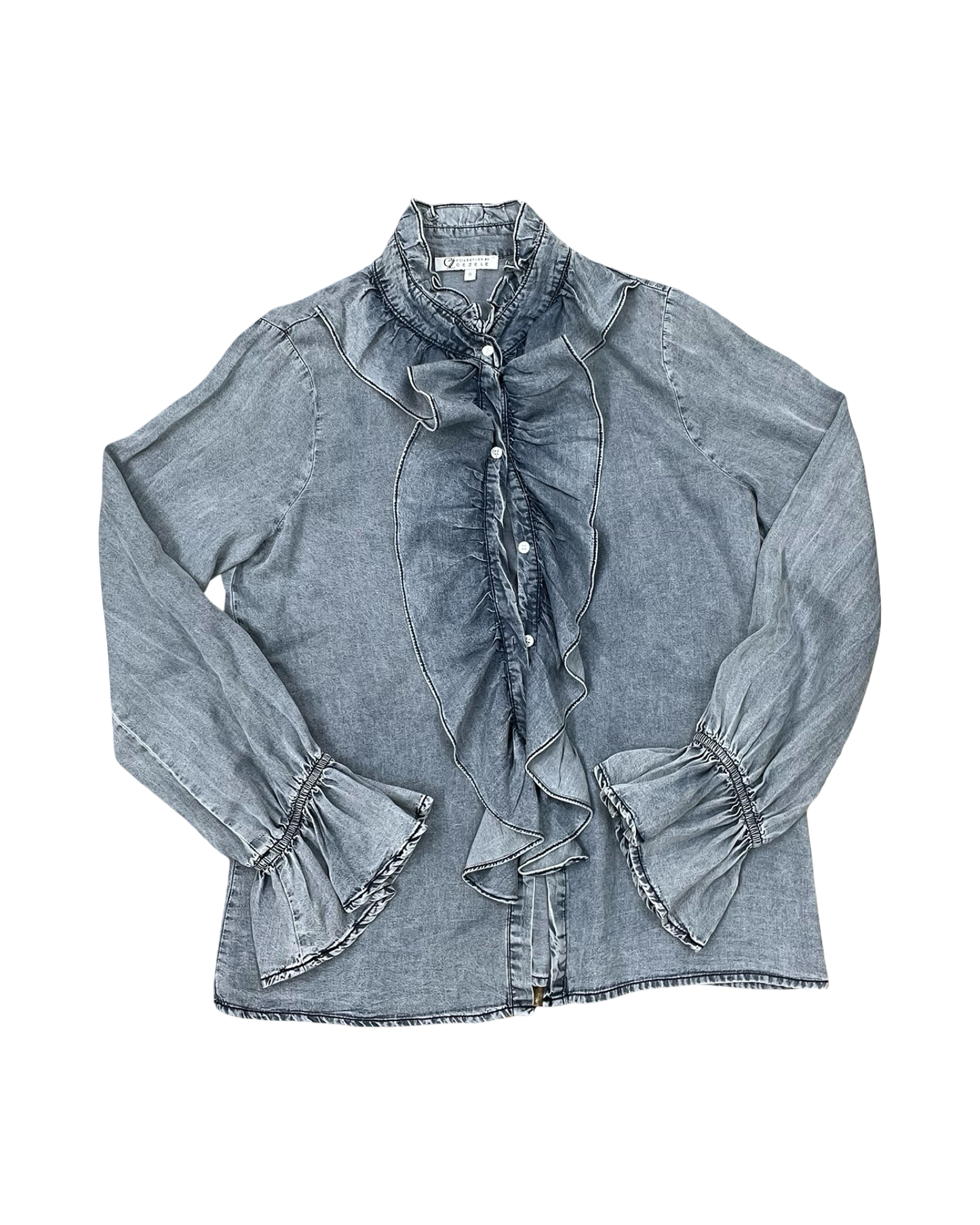 Blouse Ls By Clothes Mentor In Blue, Size:S