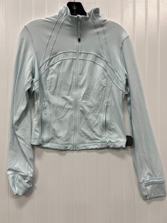 Athletic Jacket By Lululemon In Blue, Size:12