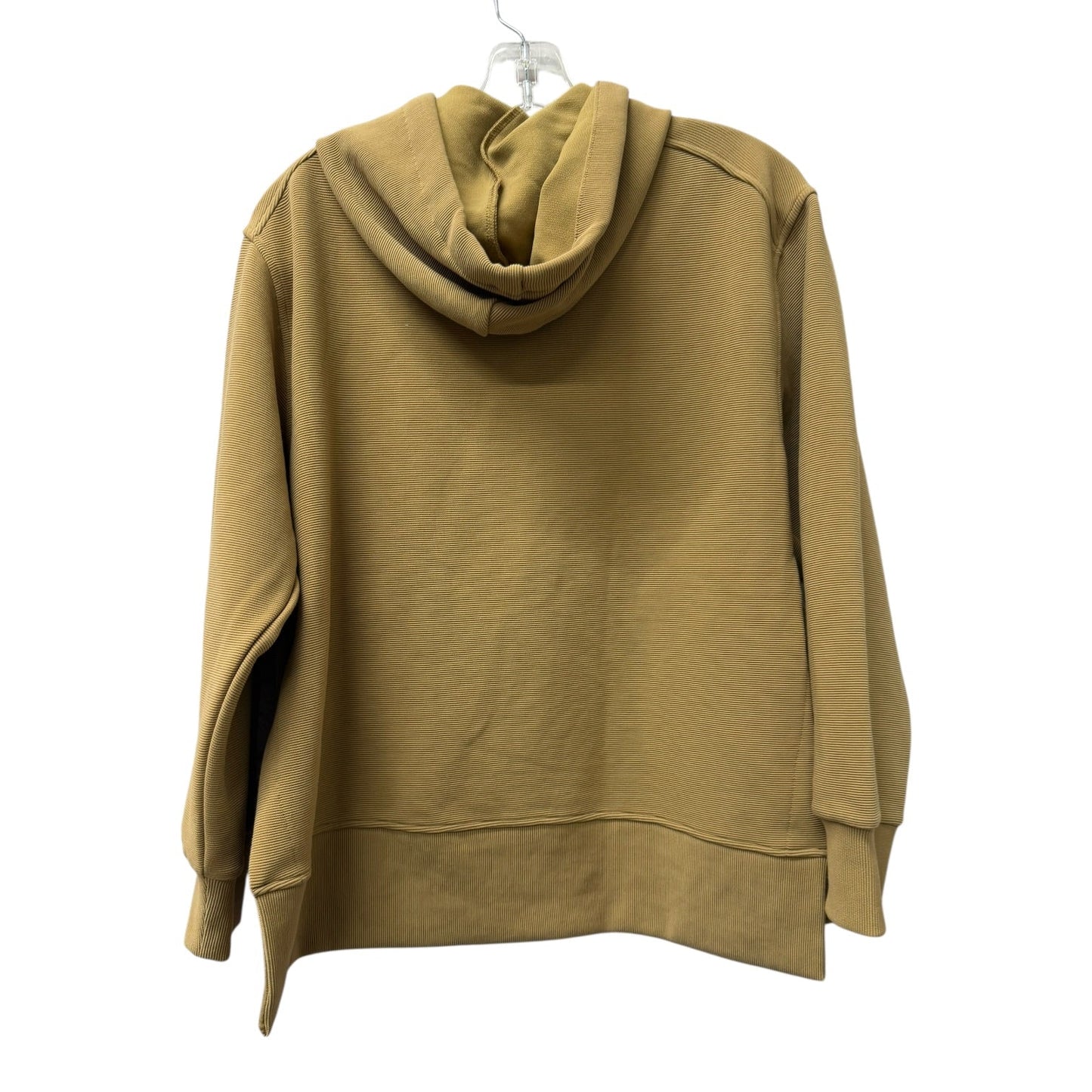 Athletic Sweatshirt Hoodie By Calia In Tan, Size:Xs
