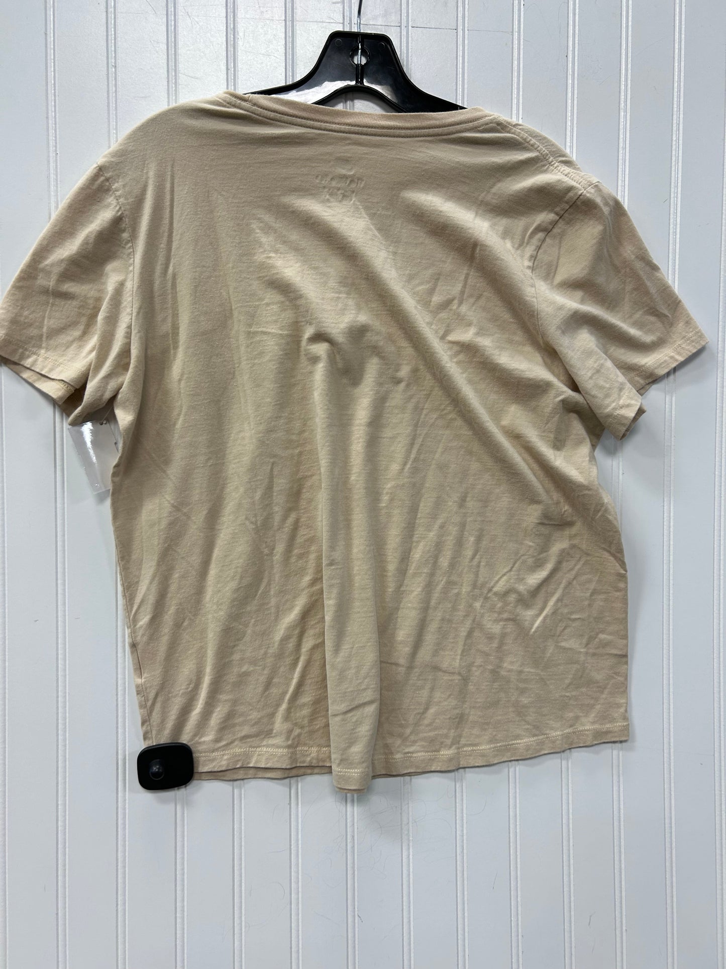 Athletic Top Ss By Nike Apparel In Tan, Size:L