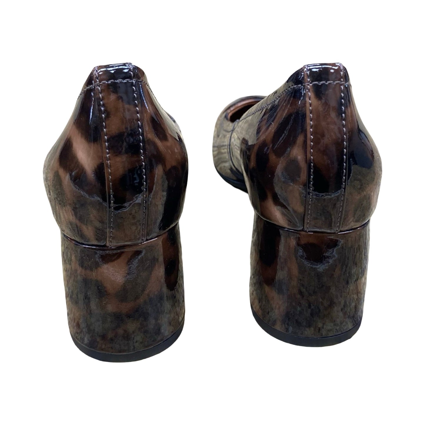 Shoes Heels Block By Vionic In Animal Print, Size:8