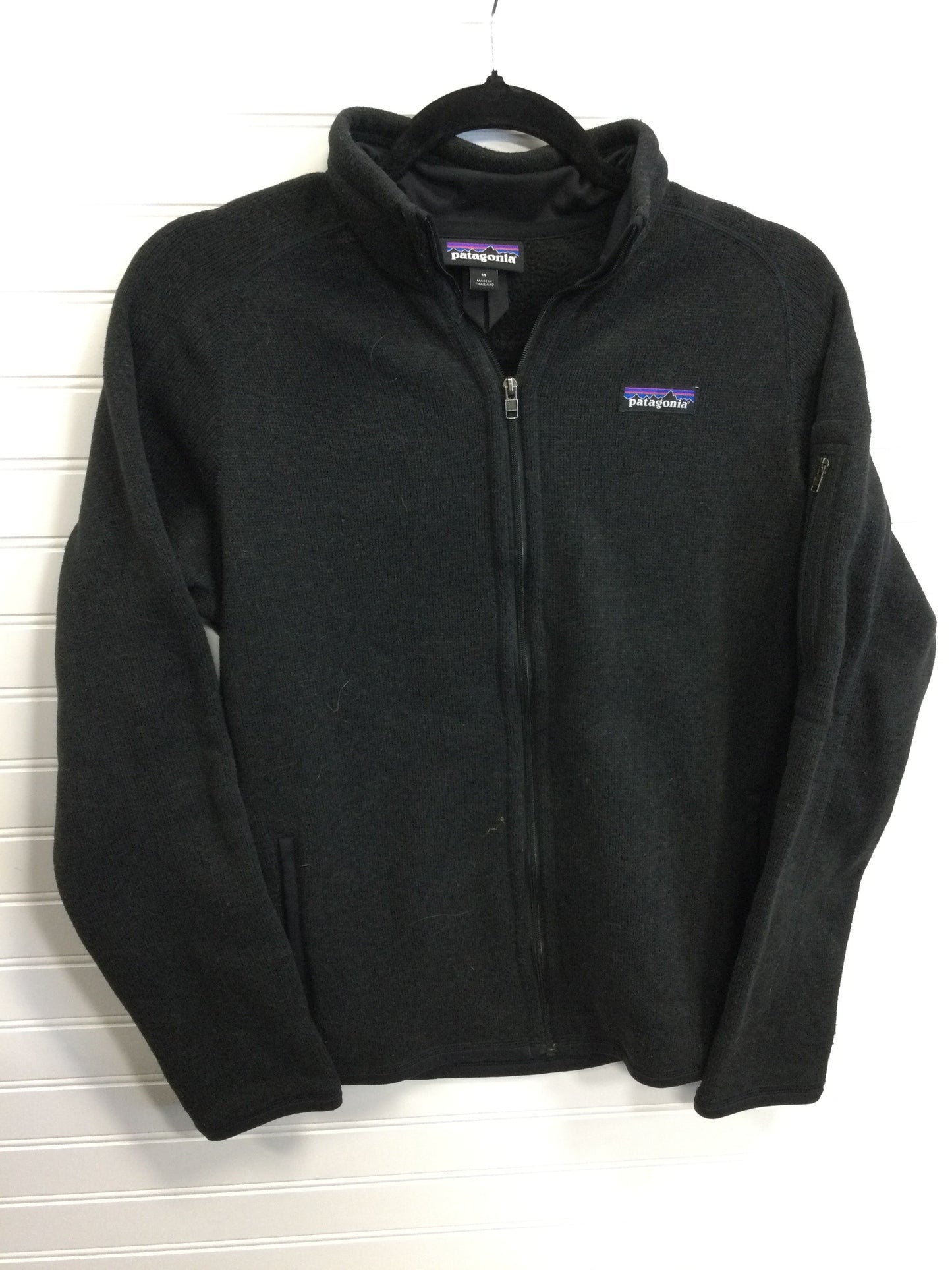 Jacket Fleece By Patagonia In Black, Size:M