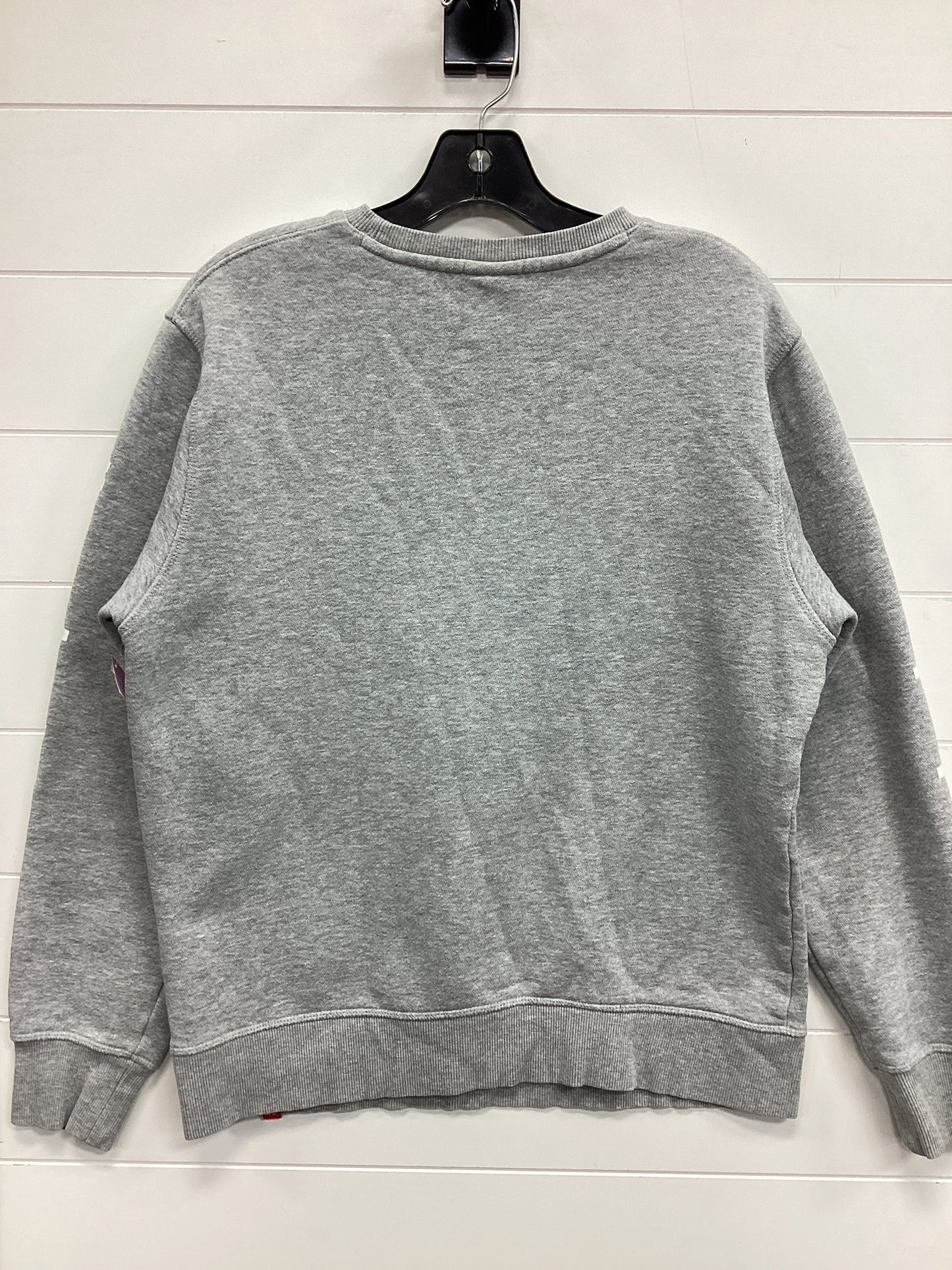 Athletic Sweatshirt Crewneck By New Balance In Grey, Size:M
