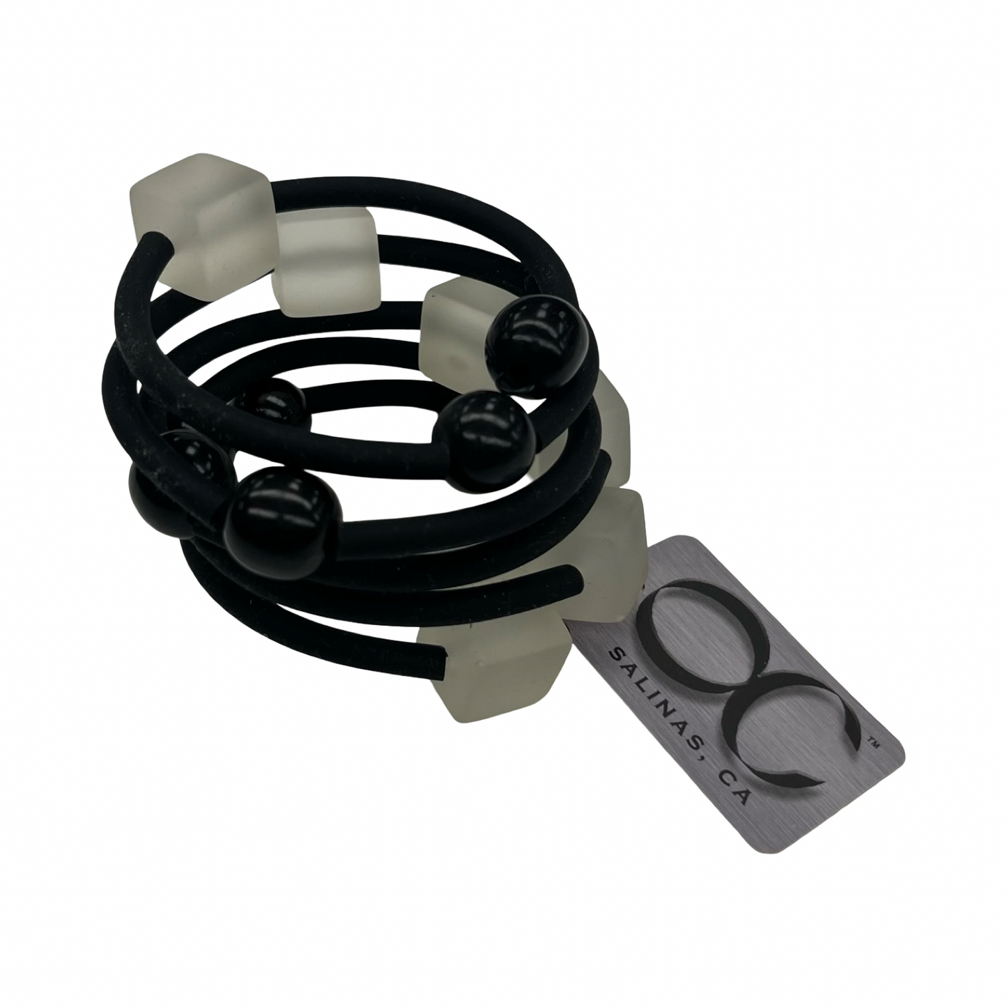 Bracelet Set By Cmc In Black & White, Size:02 Piece Set