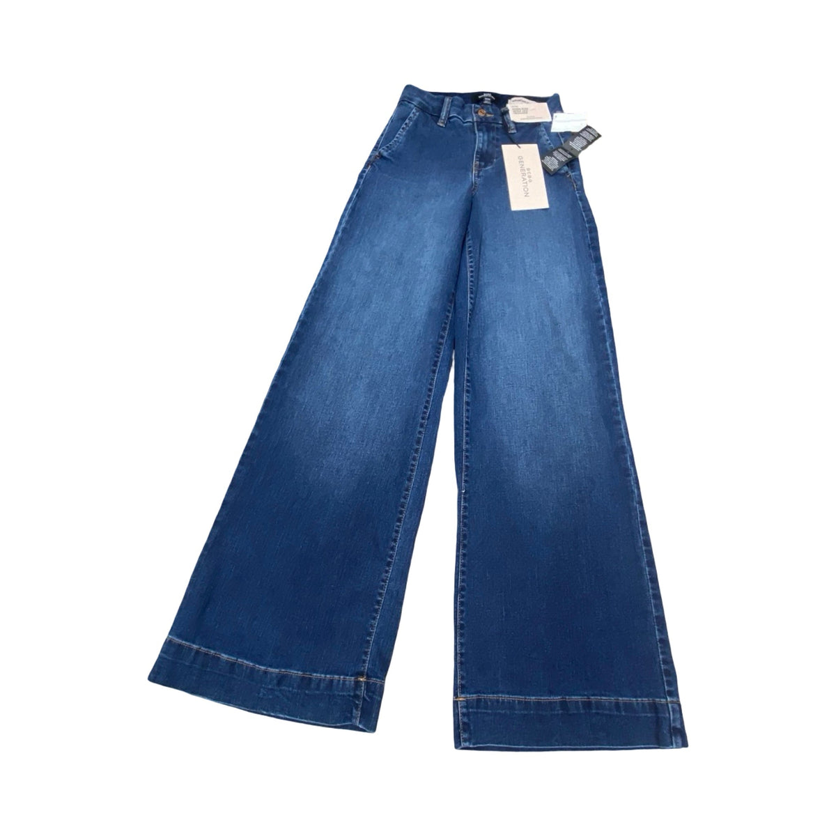 Jeans Flared By Bcbgeneration In Blue Denim, Size:Xxs