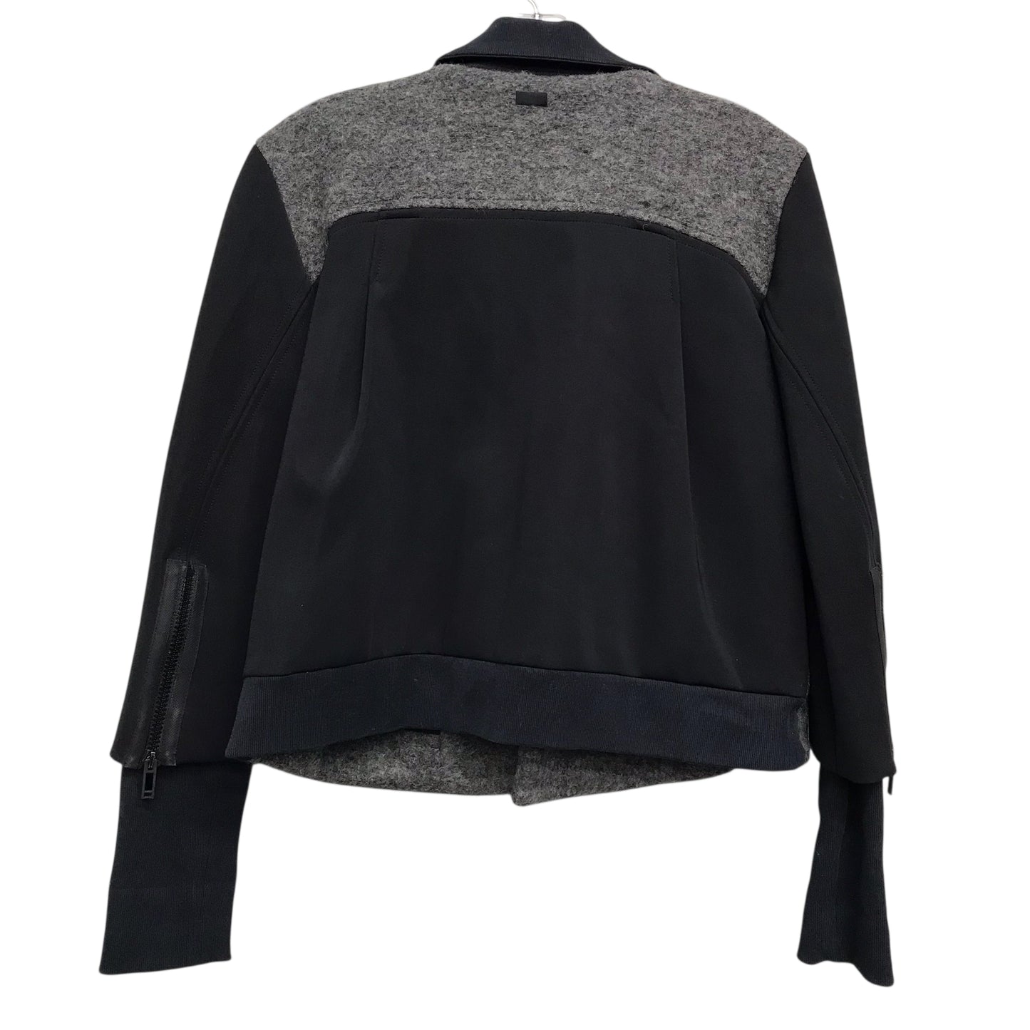 Jacket Moto By Work Out Life In Black & Grey, Size:S