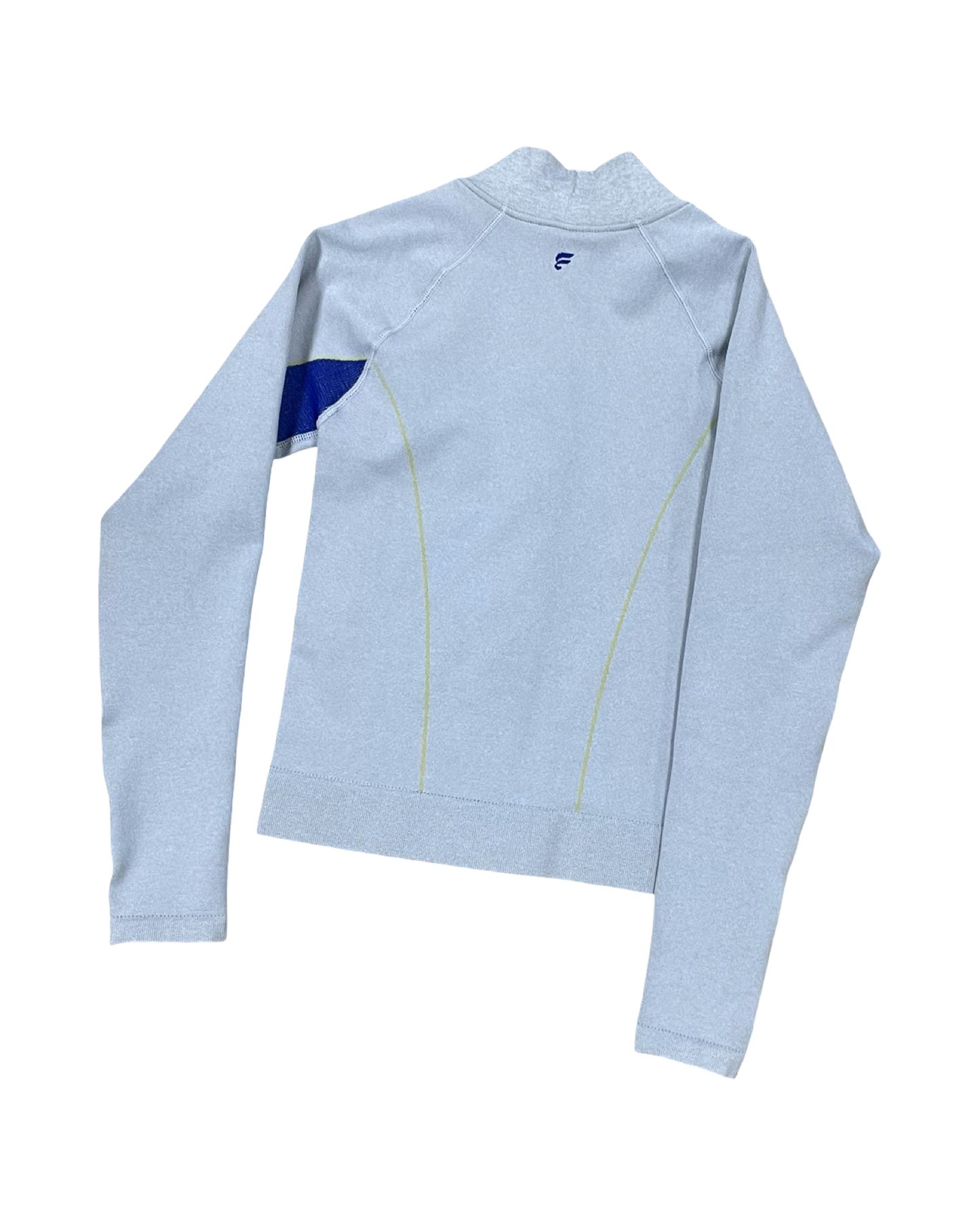 Athletic Jacket By Fabletics In Grey & Yellow, Size:S