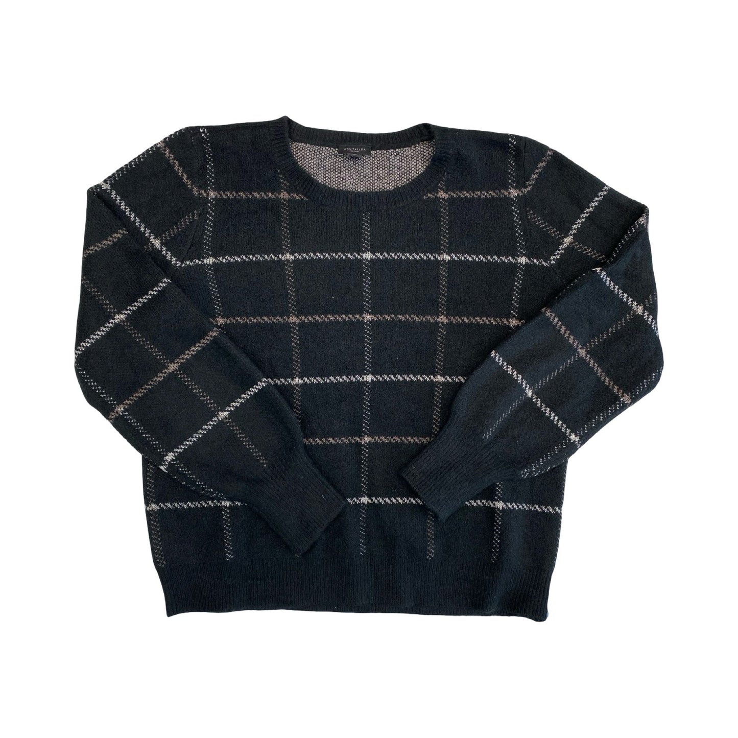 Sweater By Ann Taylor In Black & White, Size:M