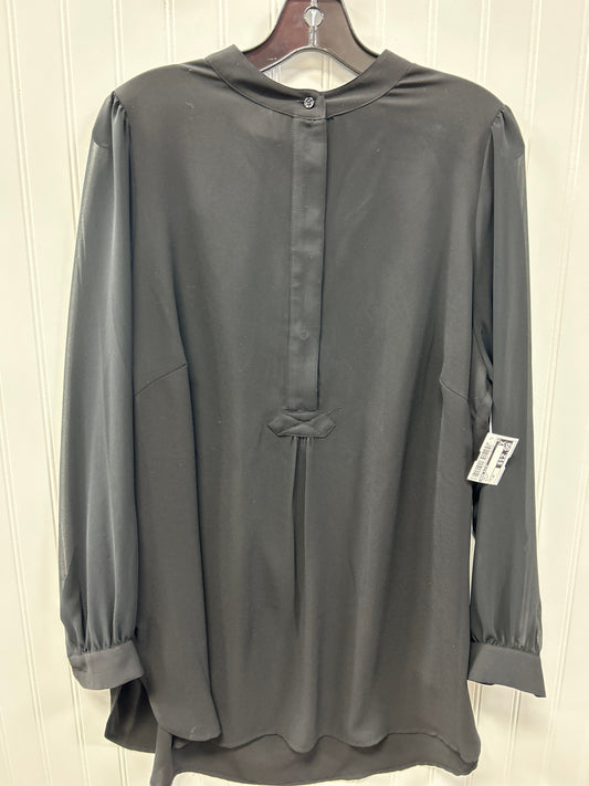 Top Ls By Anne Klein In Black, Size:1X