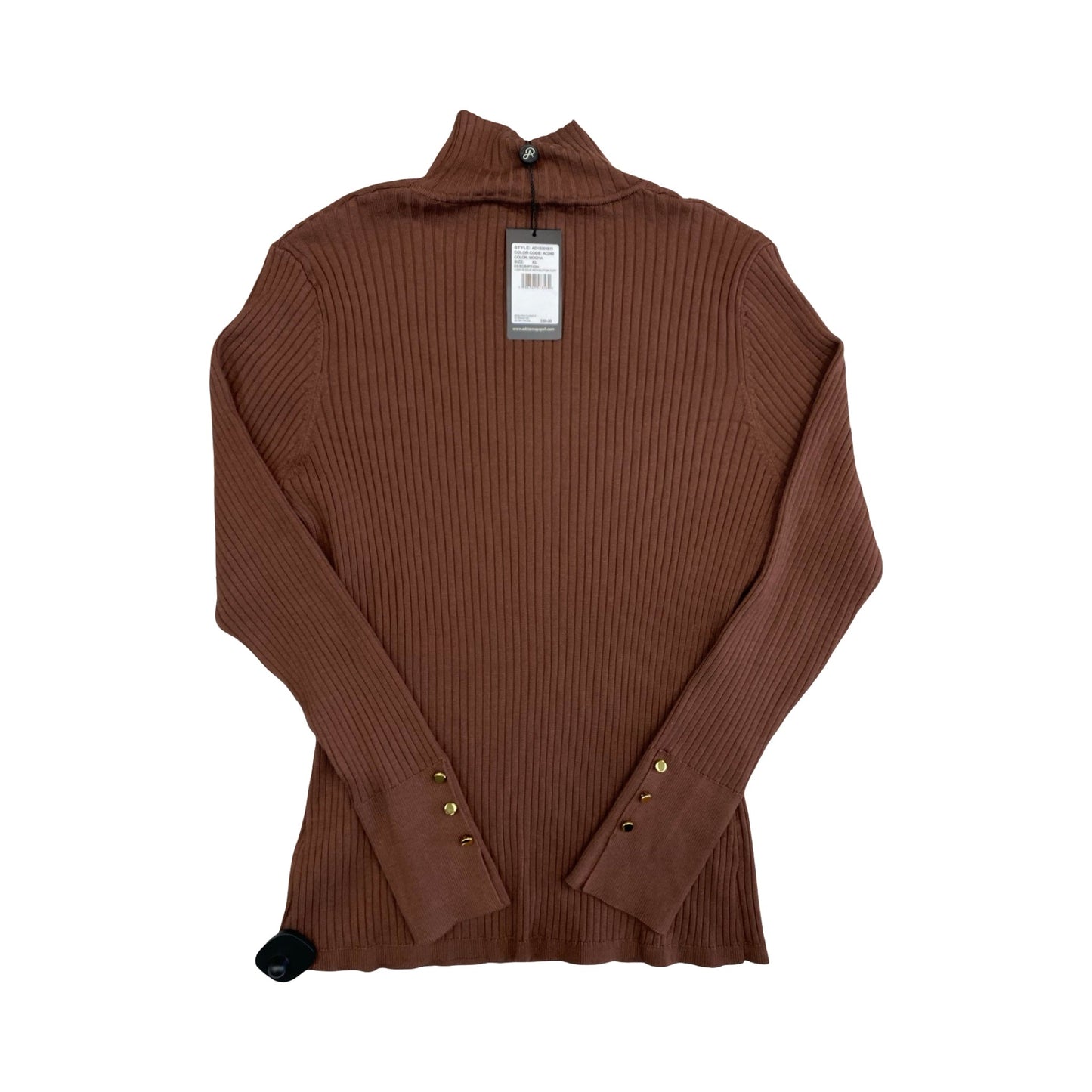 Sweater By Adrianna Papell In Brown, Size:Xl