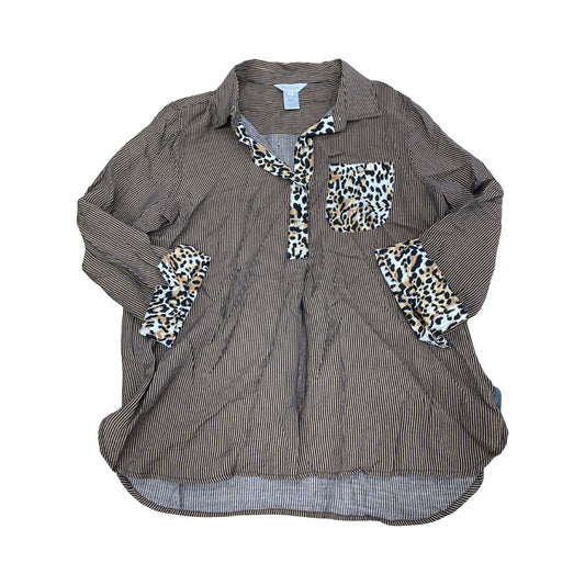 Top Ls By Multiples In Striped Pattern, Size:M