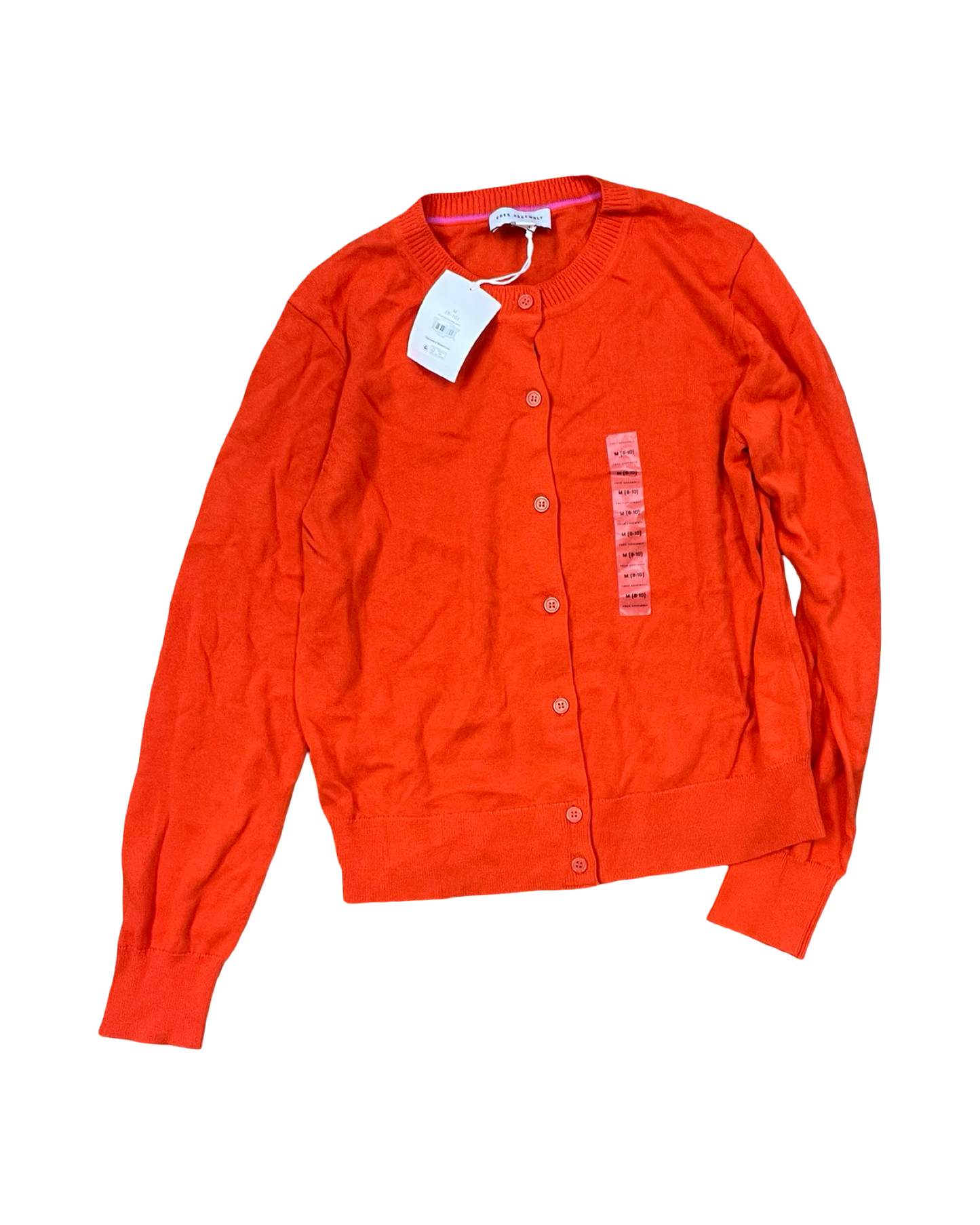 Cardigan By Free Assembly In Orange, Size:M